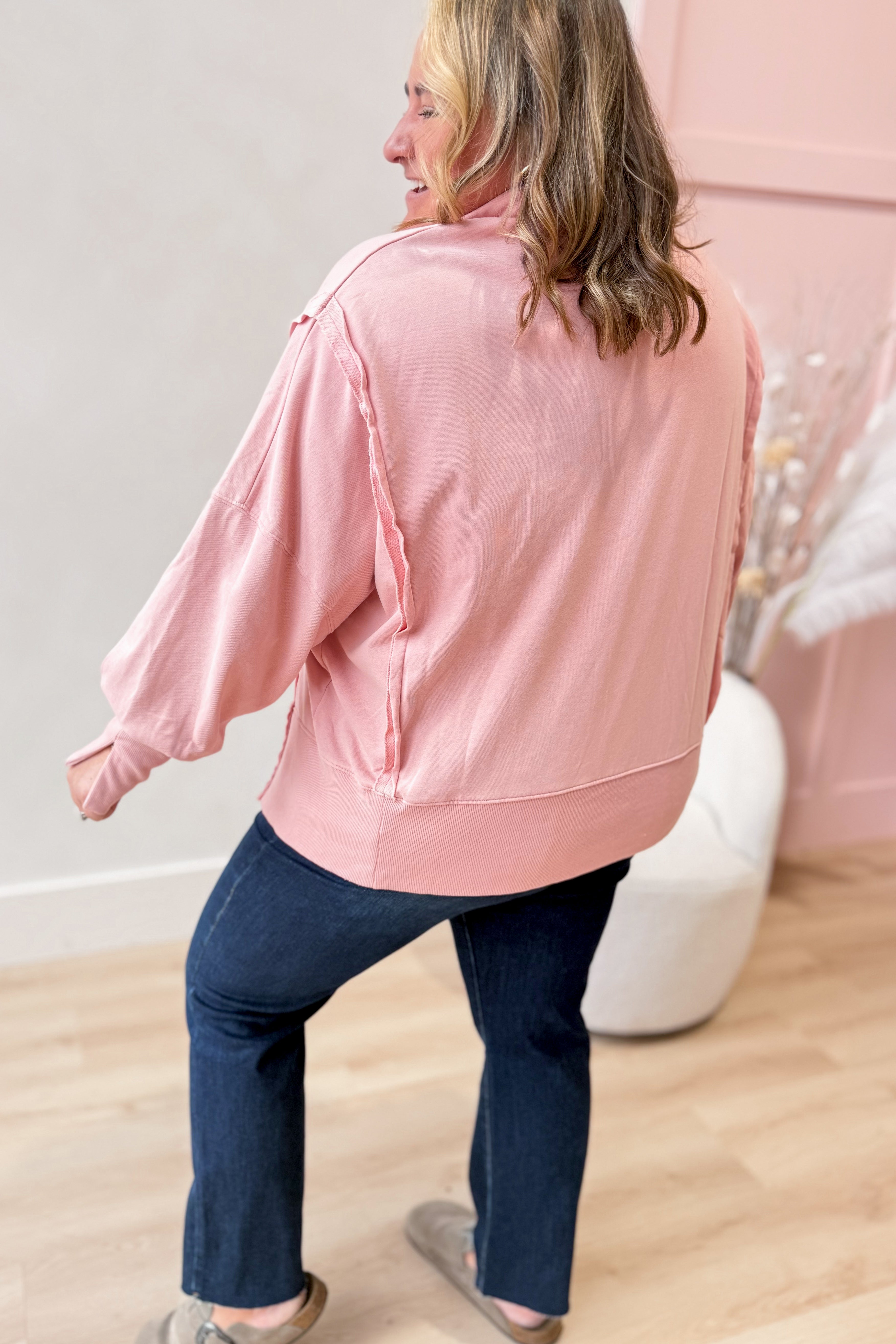 Stephanie Mineral Washed Oversized Sweatshirt - Be You Boutique