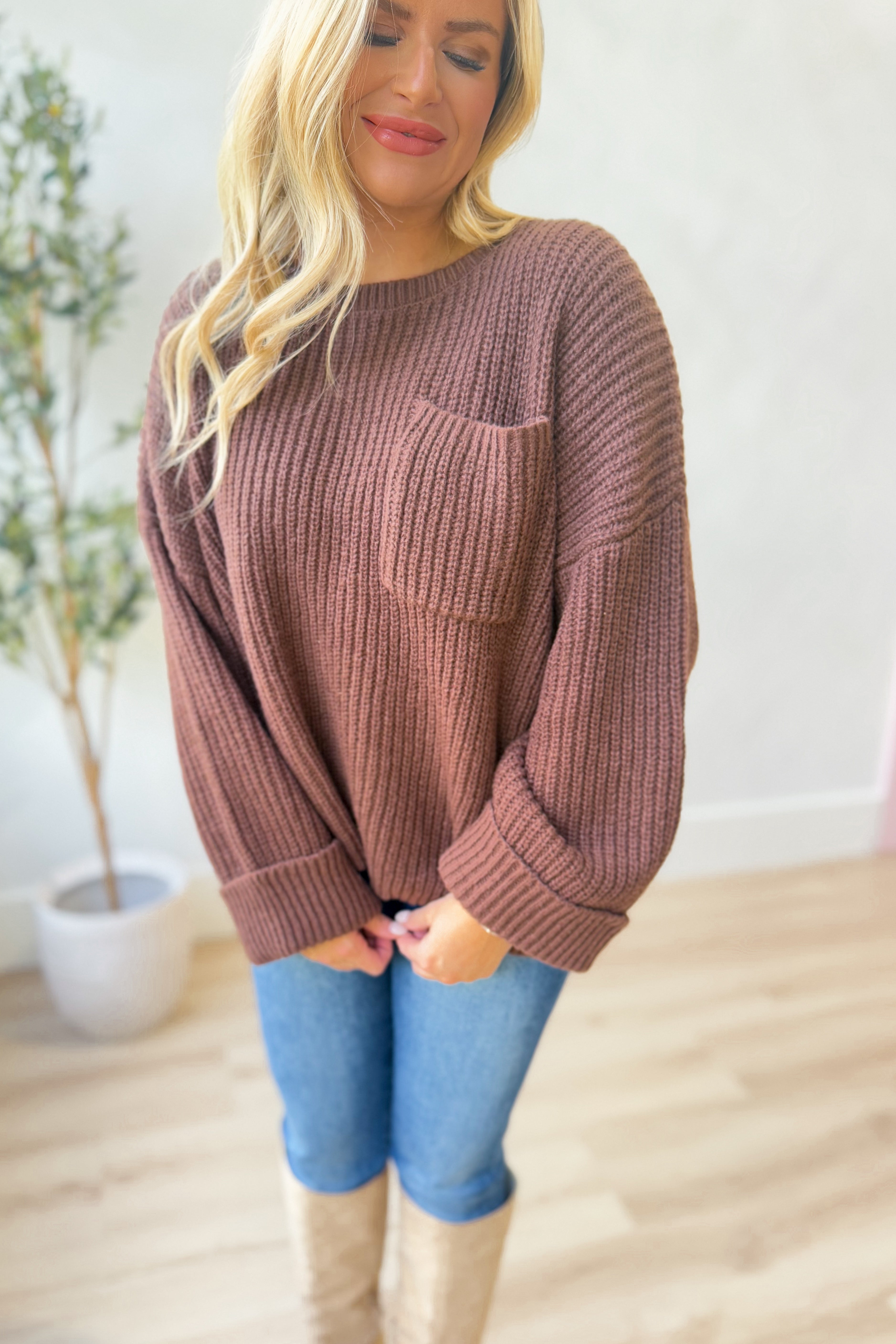 London Oversized Knitted Sweater Top - Be You Boutique