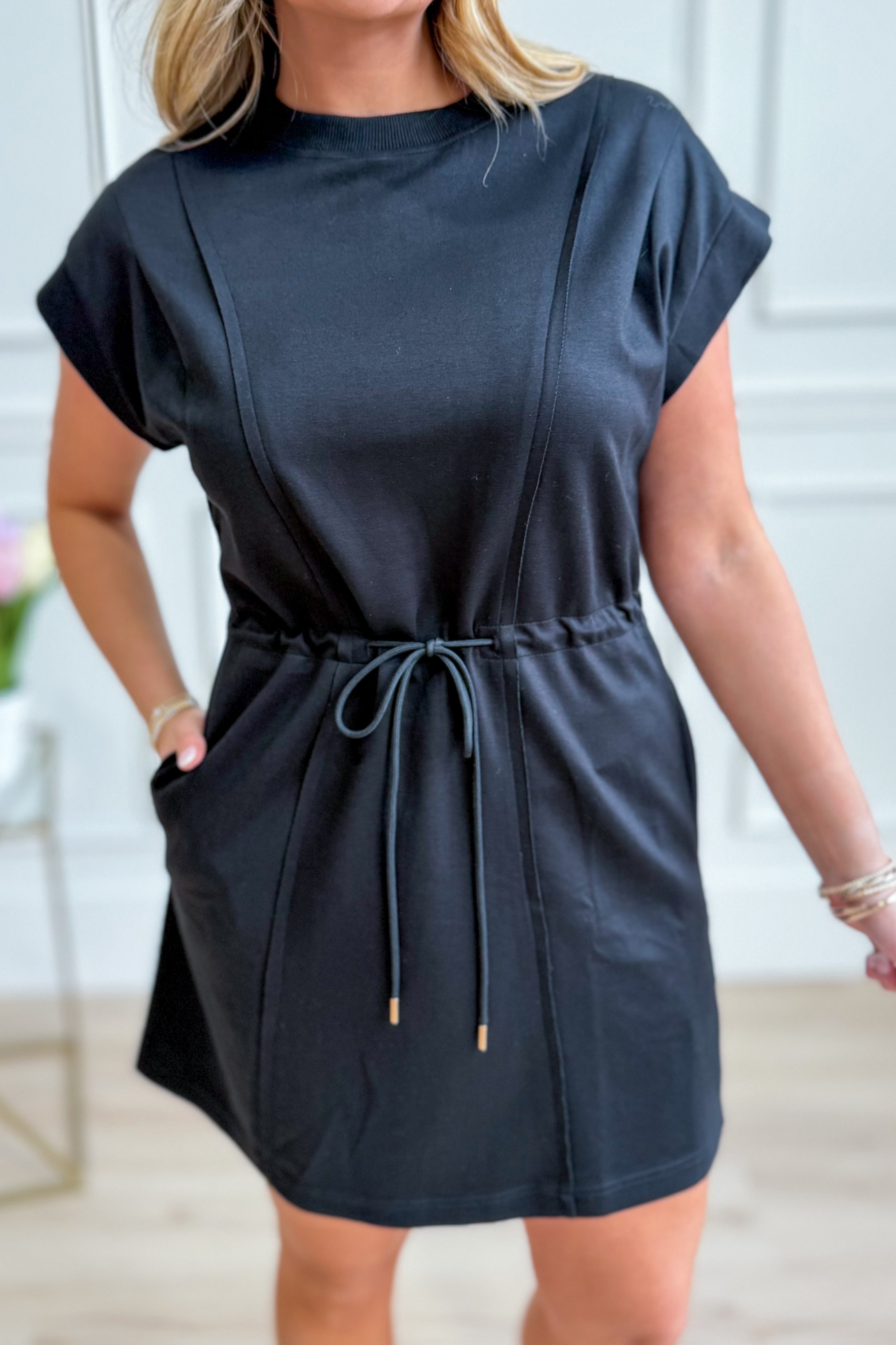 Sandra Cinched Waist Dress - Be You Boutique