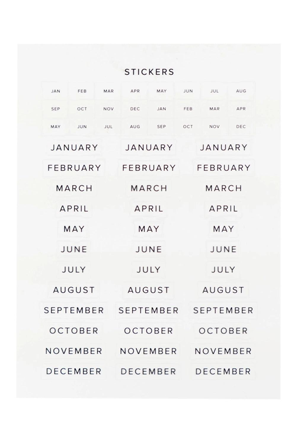 Undated 12-month planner by HOSANNA REVIVAL with a minimalist cover, designed for organizing schedules and notes.