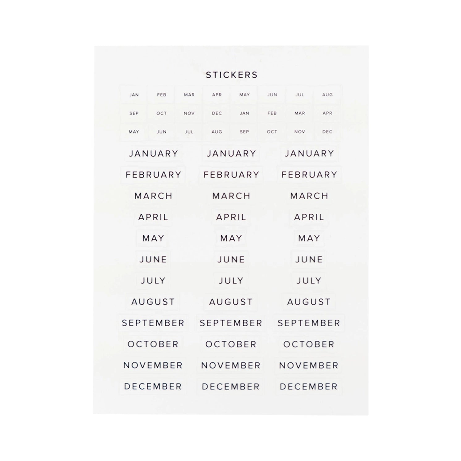 Undated 12-month planner by HOSANNA REVIVAL with a minimalist cover, designed for organizing schedules and notes.