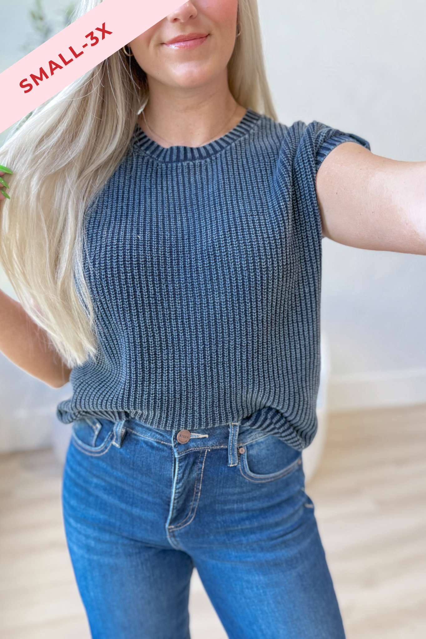 Nicole Knitted Drop Shoulder Sweater Top - Be You Boutique