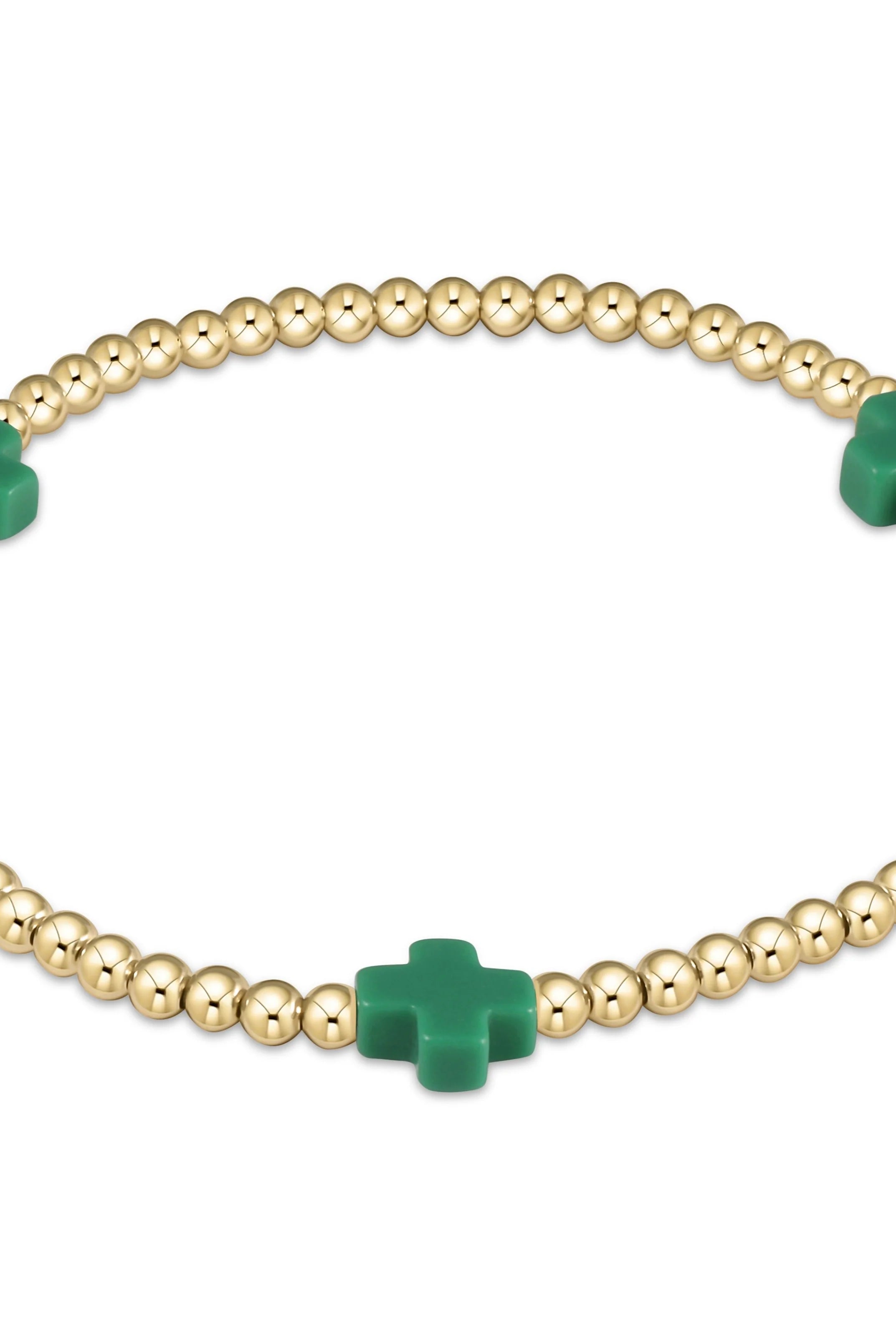Enewton 3mm Signature Cross Gold Bracelet - Be You Boutique