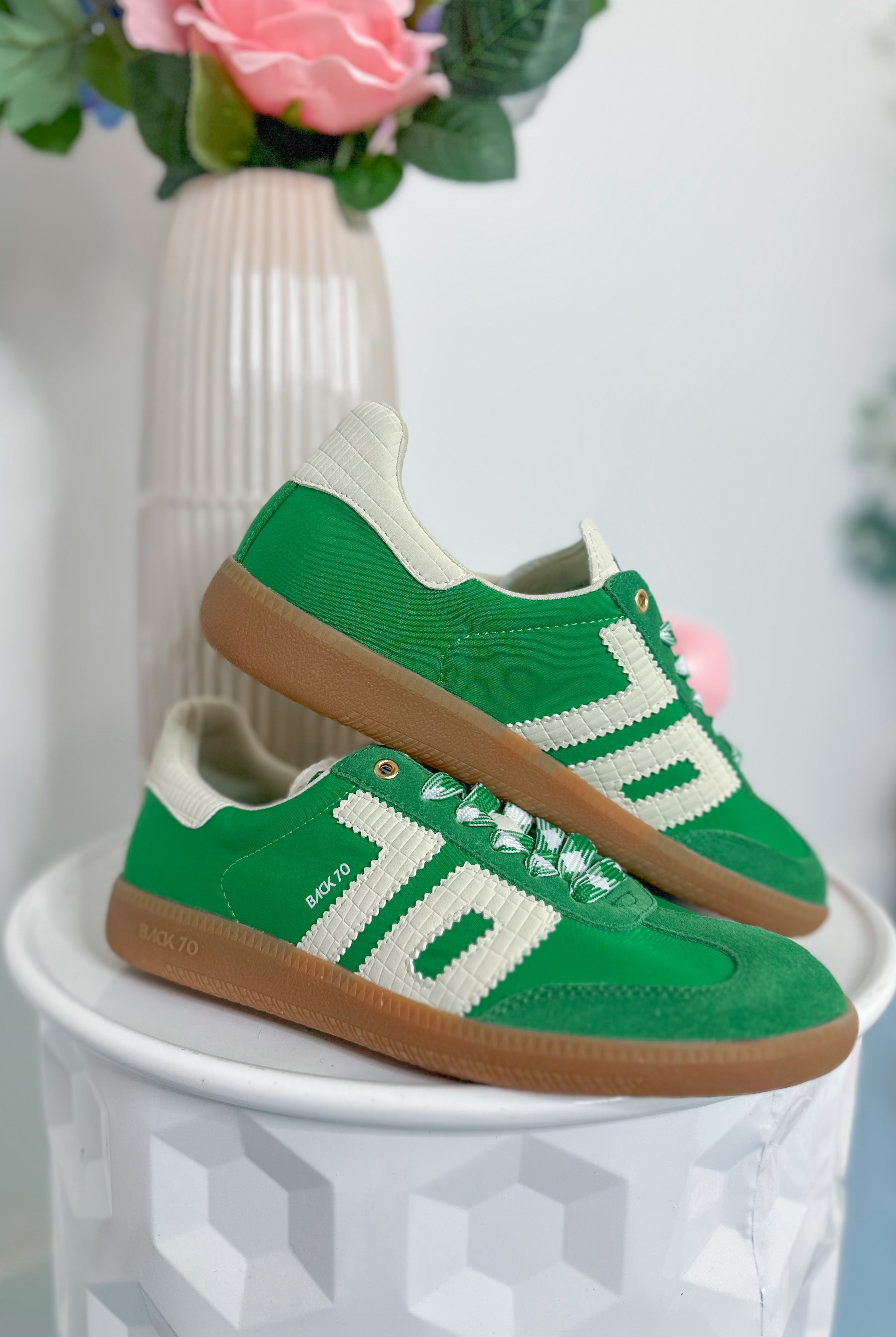 BACK70 Ghost Sneakers in Green Milk - Be You Boutique