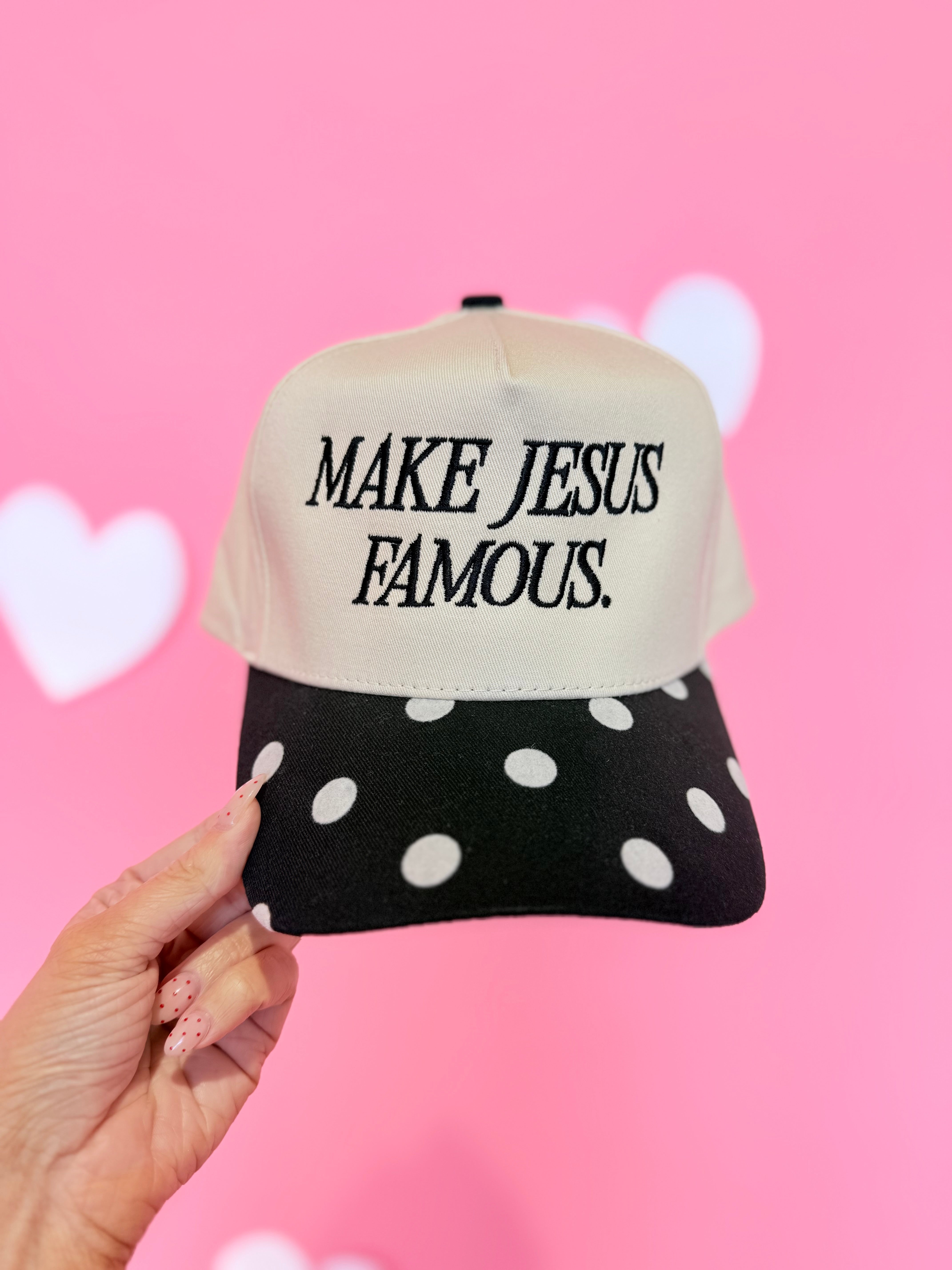 Make Jesus Famous Trucker Hat - Be You Boutique