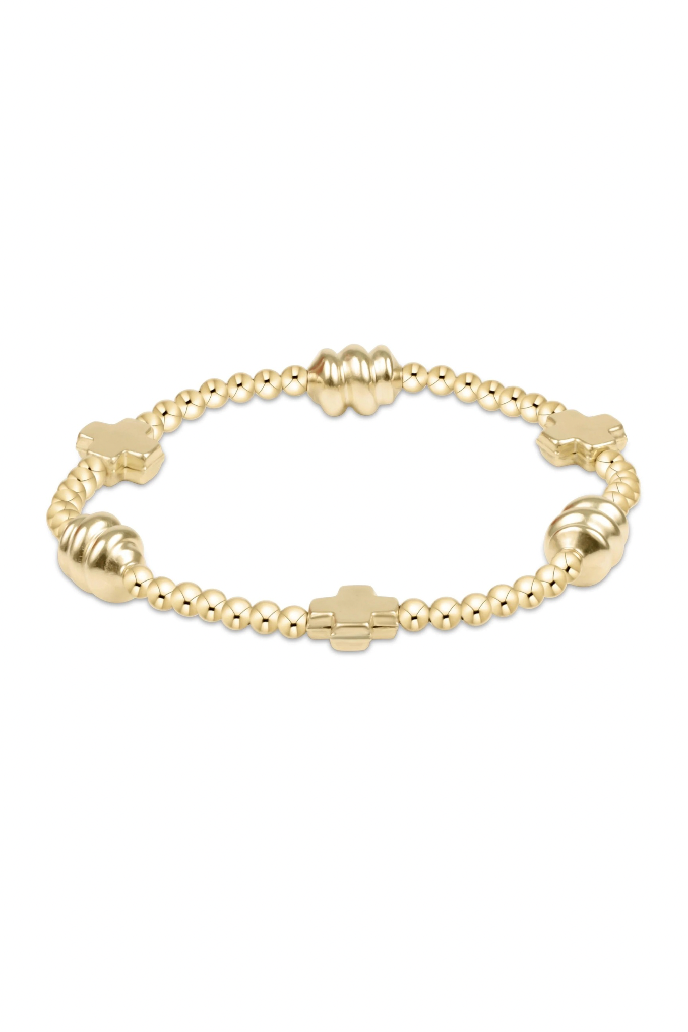 Enewton 3mm Signature Cross Admire Gold Bracelet - Be You Boutique