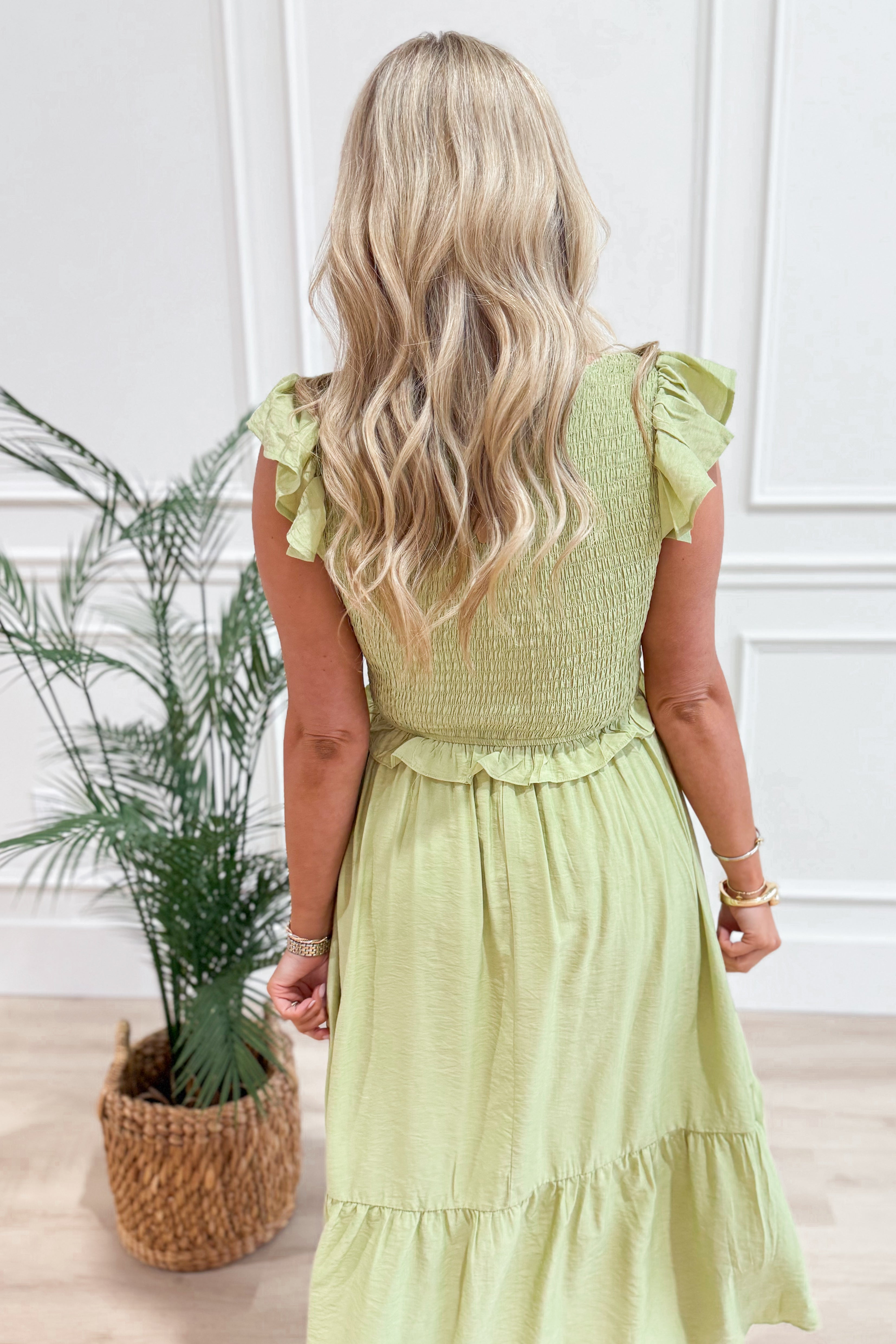 Nicole Front Bow Detail Midi Dress - Be You Boutique