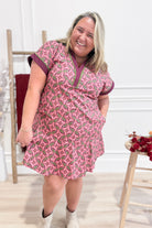 Lindy Abstract Print Collared Dress - Be You Boutique
