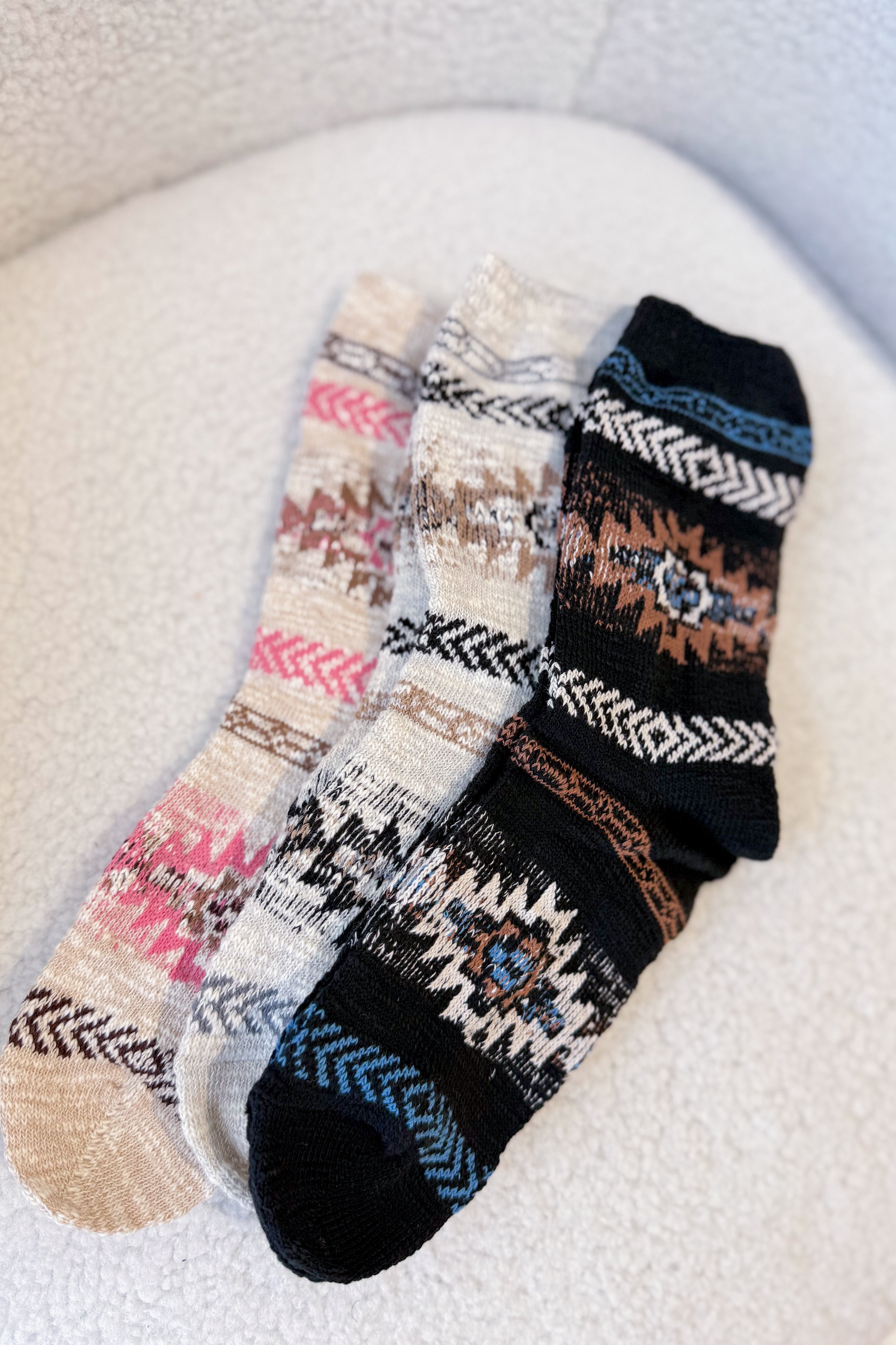 Gary Aztec Crew Sock - Be You Boutique
