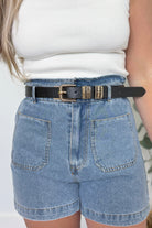 Steven Metal Buckle Belt (multi) - Be You Boutique