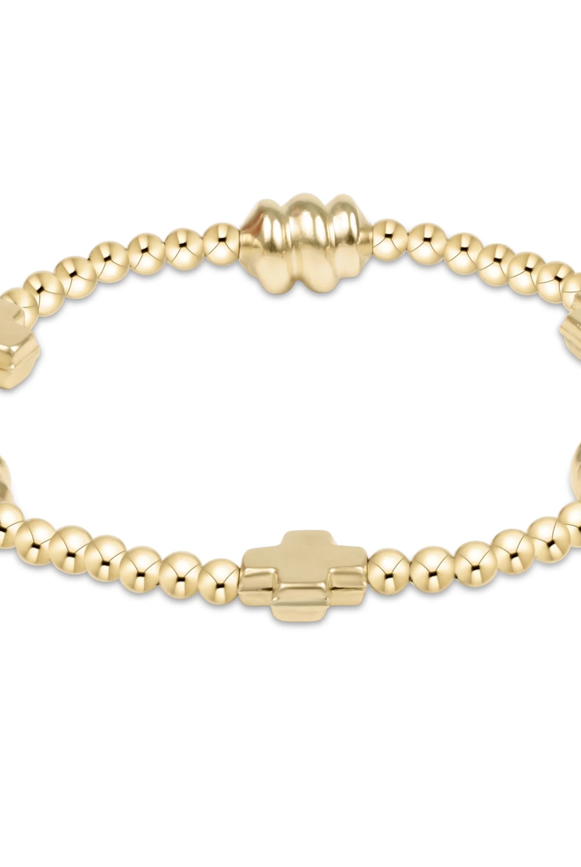 Enewton 3mm Signature Cross Admire Gold Bracelet - Be You Boutique