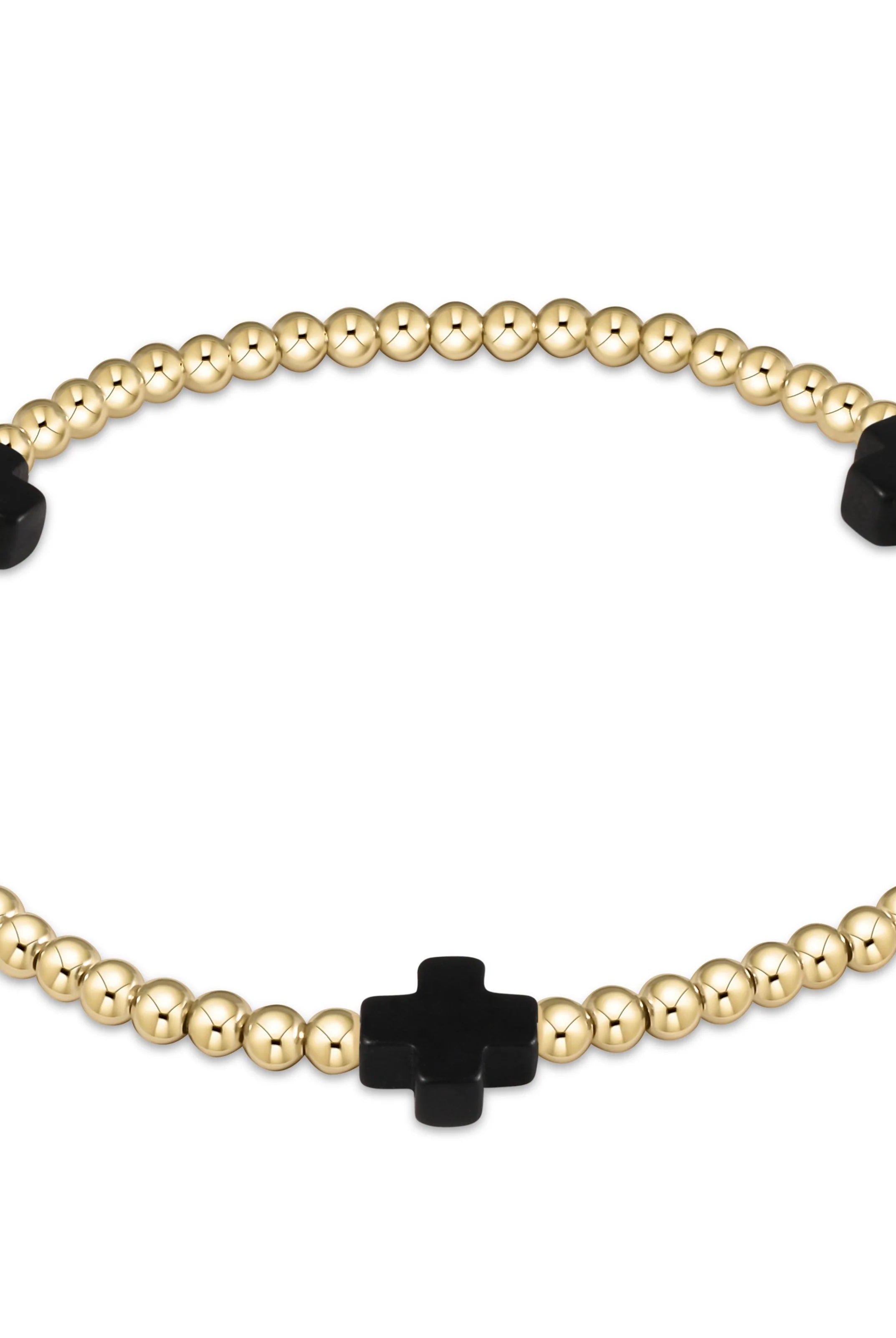 Enewton 3mm Signature Cross Gold Bracelet - Be You Boutique