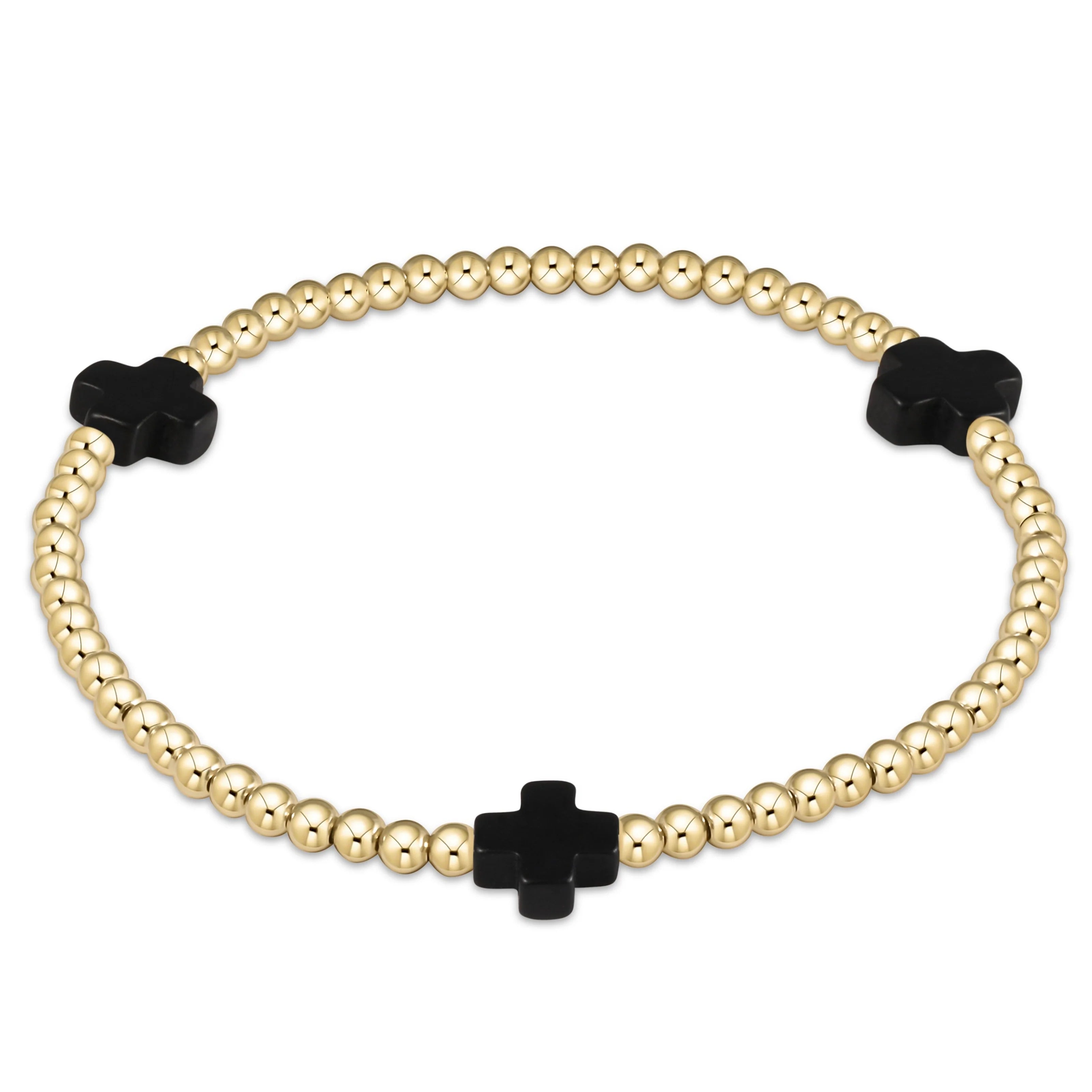 Enewton 3mm Signature Cross Gold Bracelet - Be You Boutique