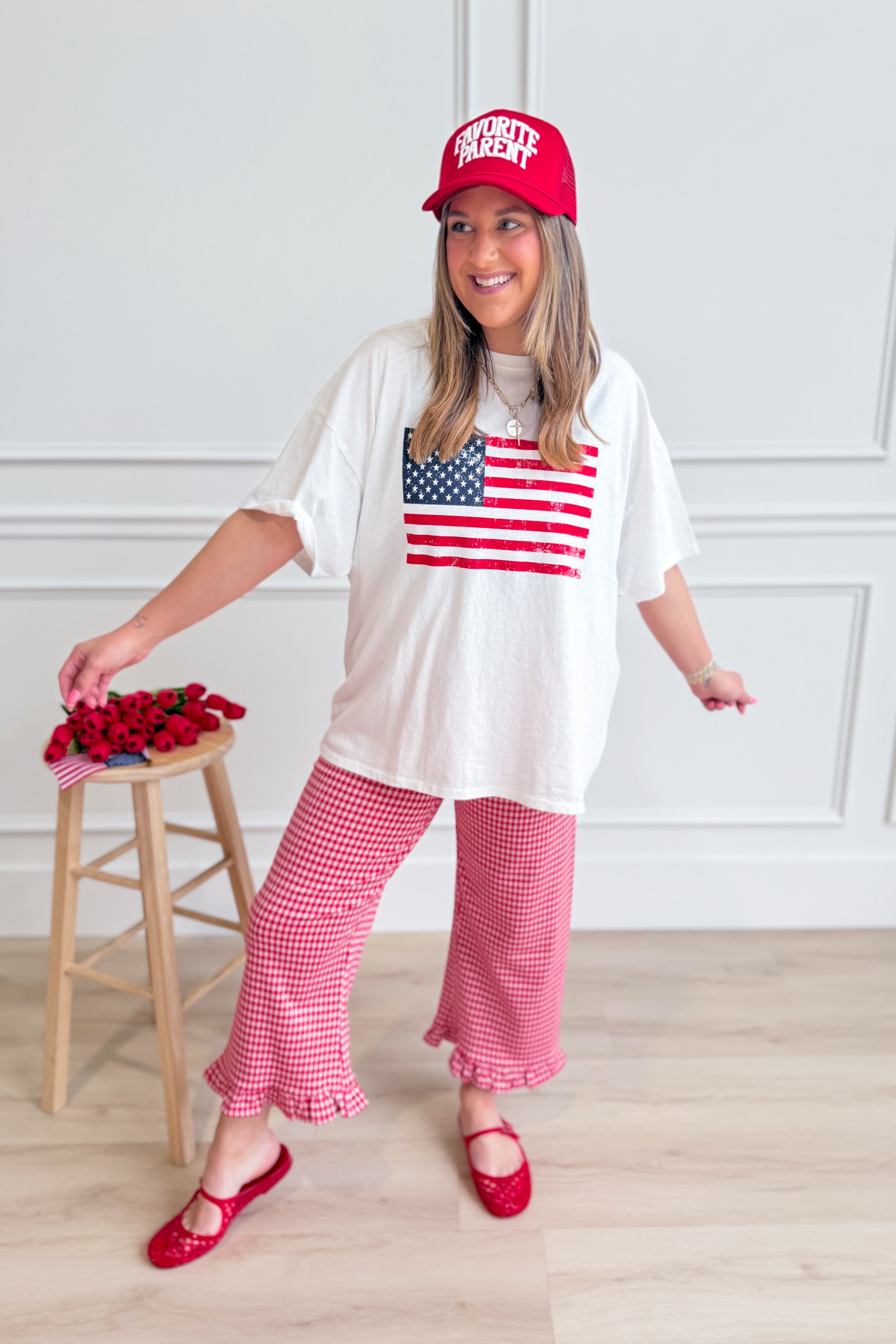 Alexander American Flag T-Shirt from HYFVE featuring a patriotic graphic design on a casual 117 graphic tee.