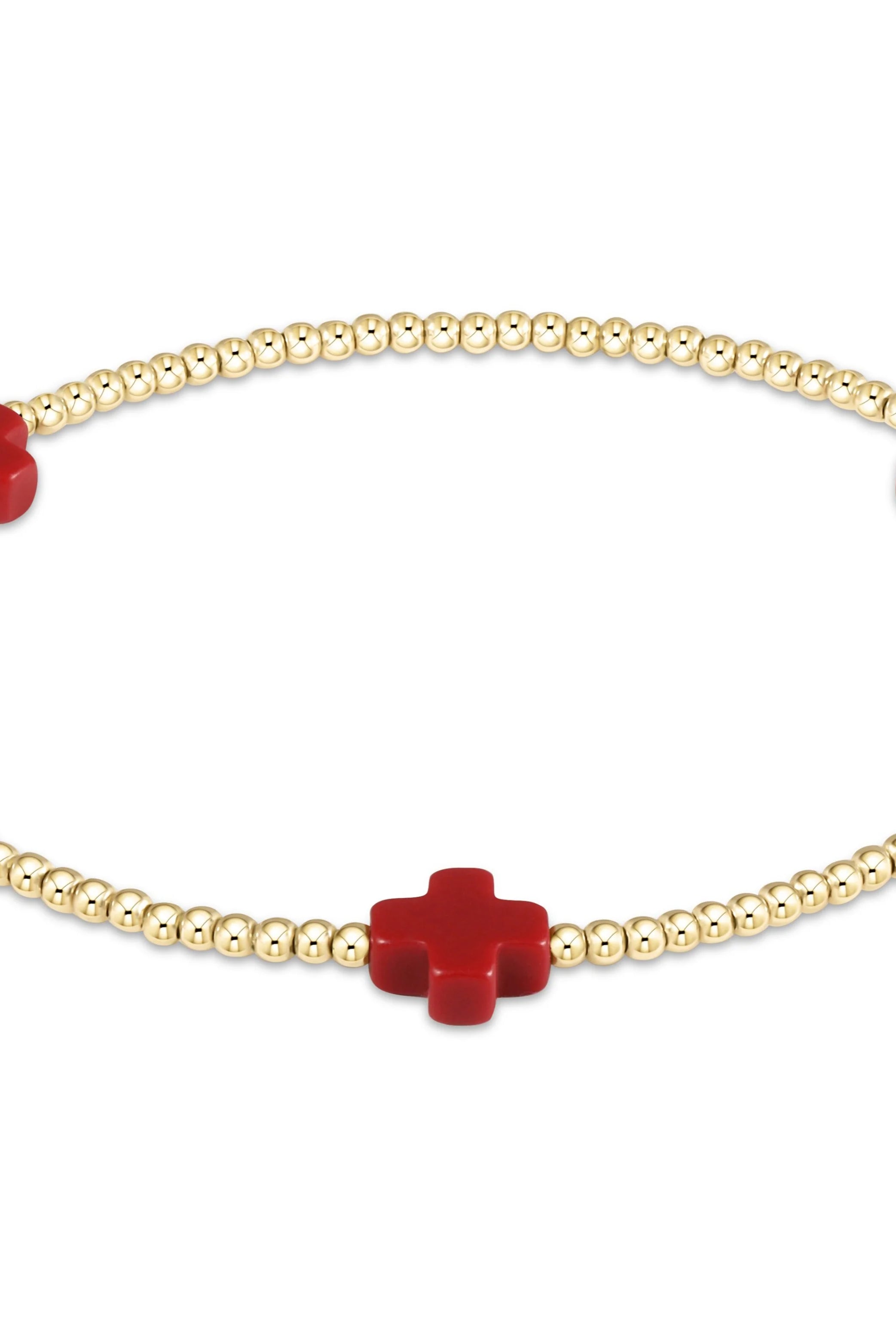 Enewton 2mm Signature Cross Gold Bracelet - Be You Boutique