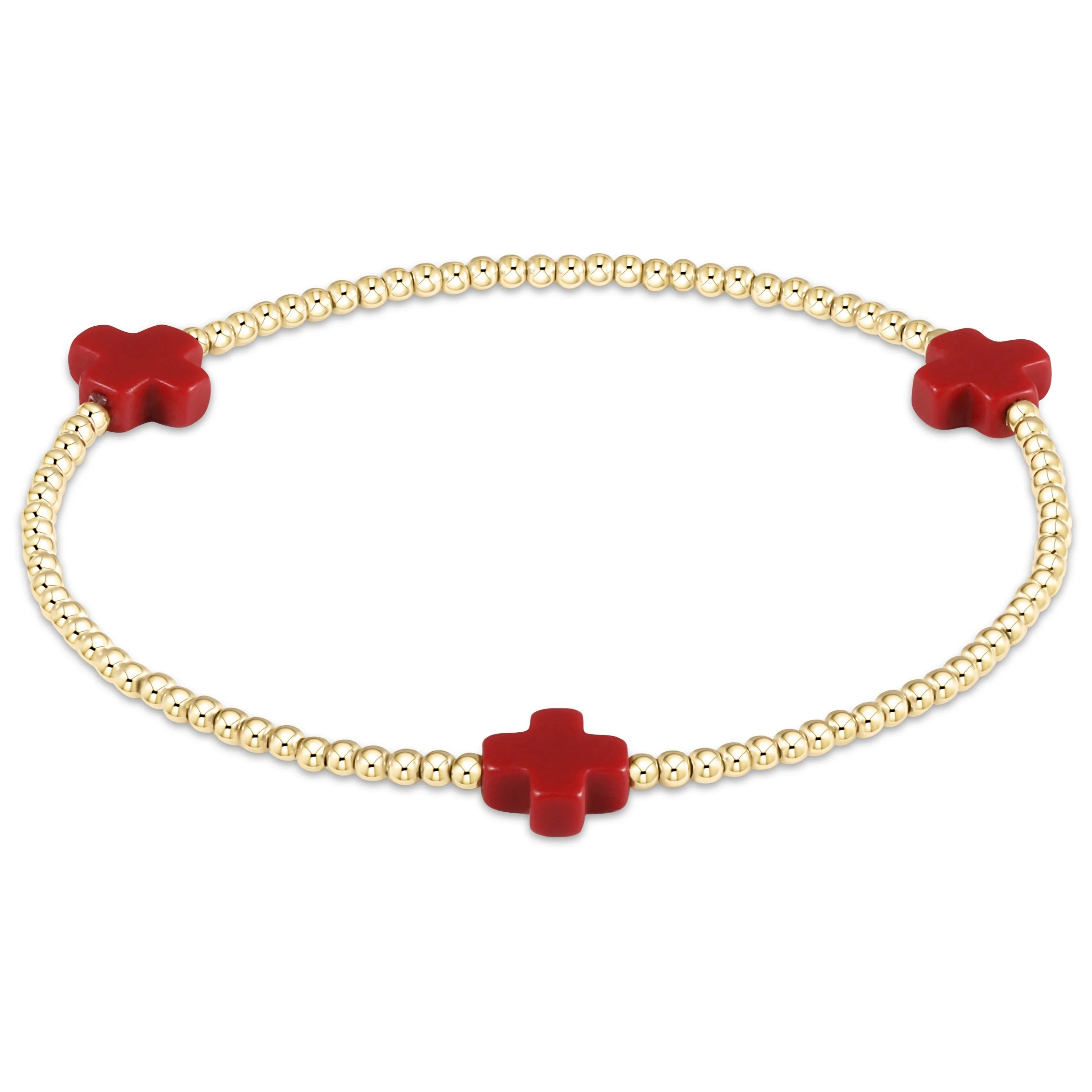 Enewton 2mm Signature Cross Gold Bracelet - Be You Boutique