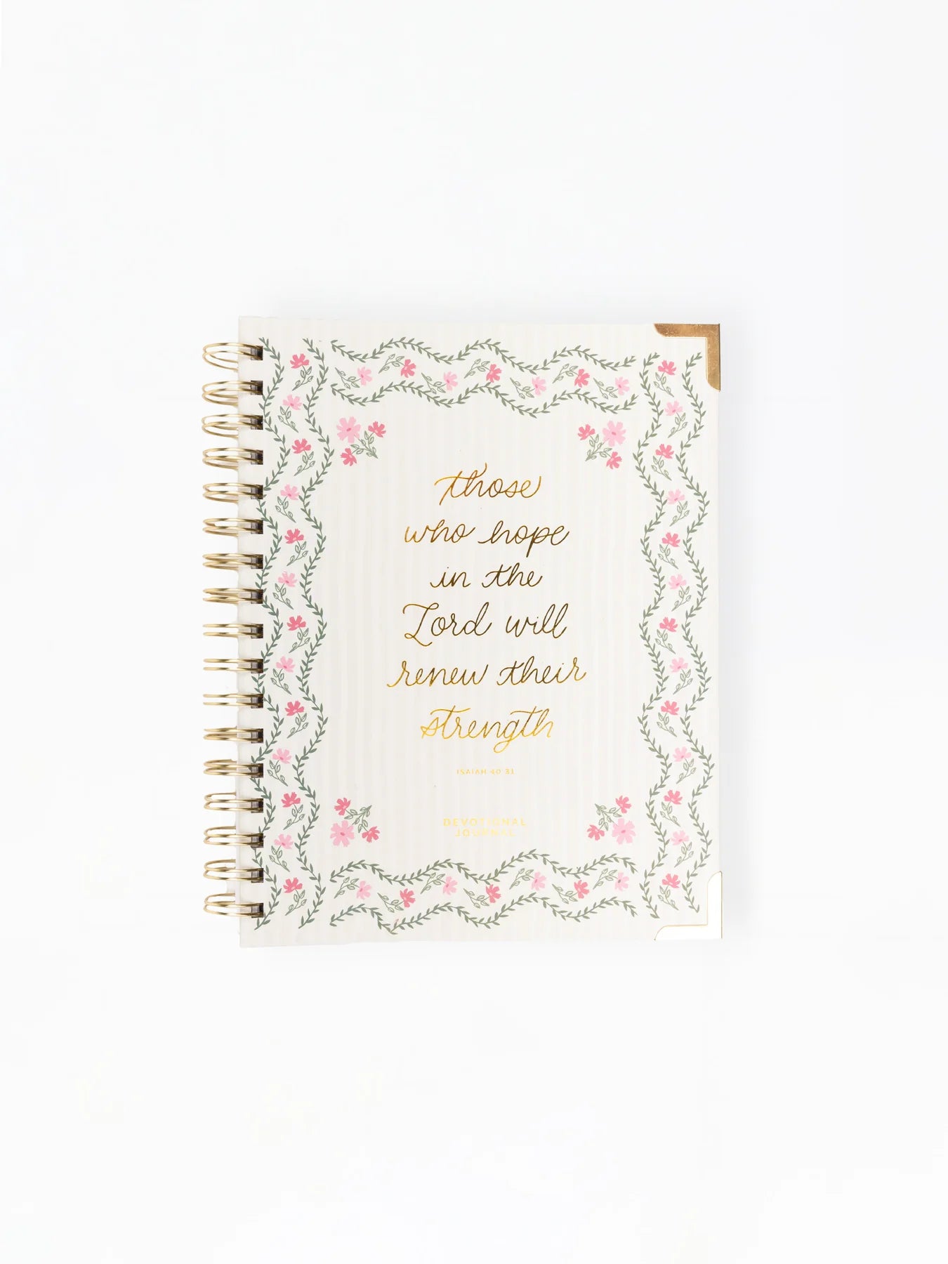 Mary Square devotional journal with floral cover and lined pages, designed for daily reflections and spiritual growth.