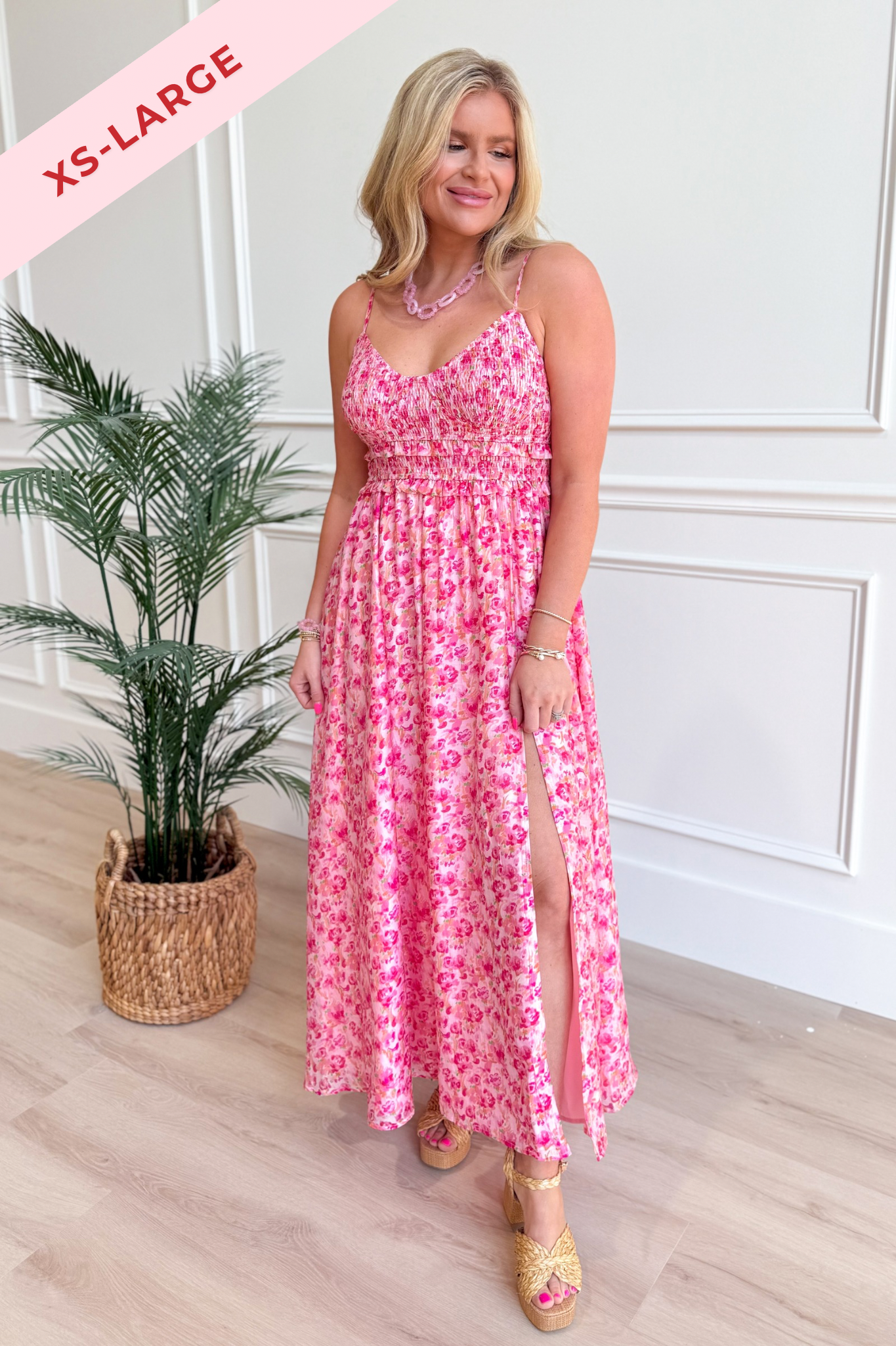 Rosy Breeze Maxi Dress - Be You Boutique