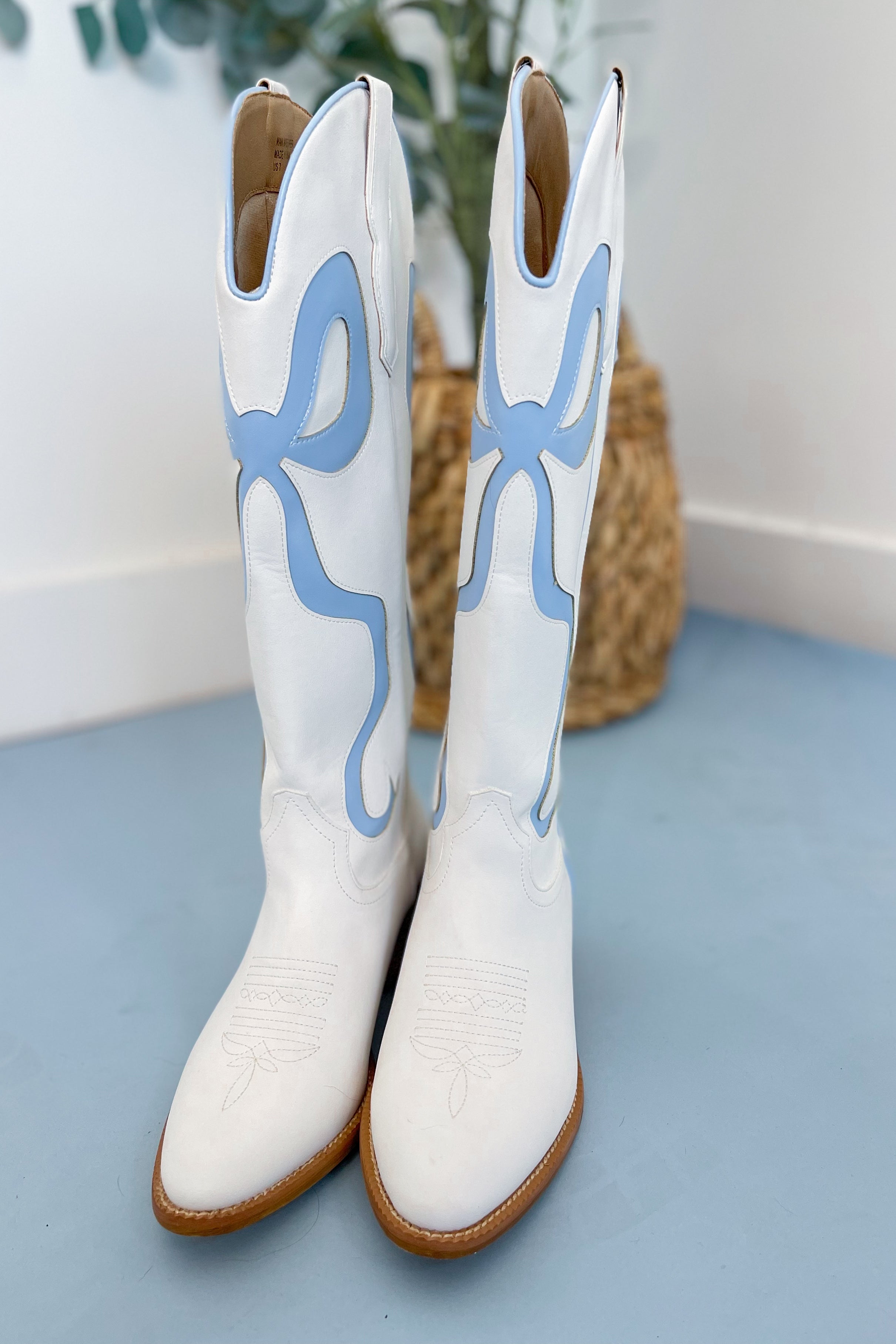 Ruby Bow Western Tall Boots - Be You Boutique