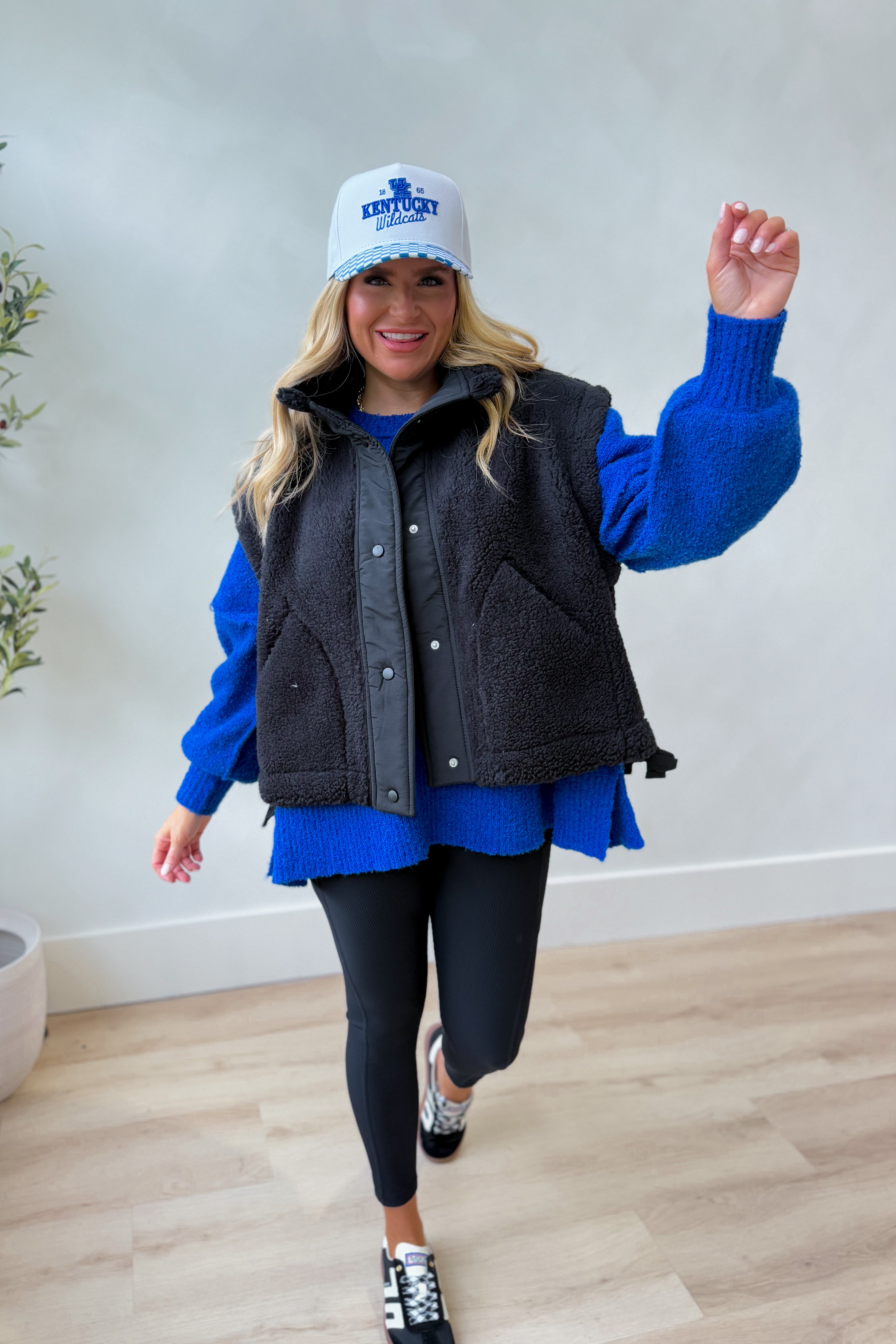 Kathy Sherpa Textured Vest - Be You Boutique