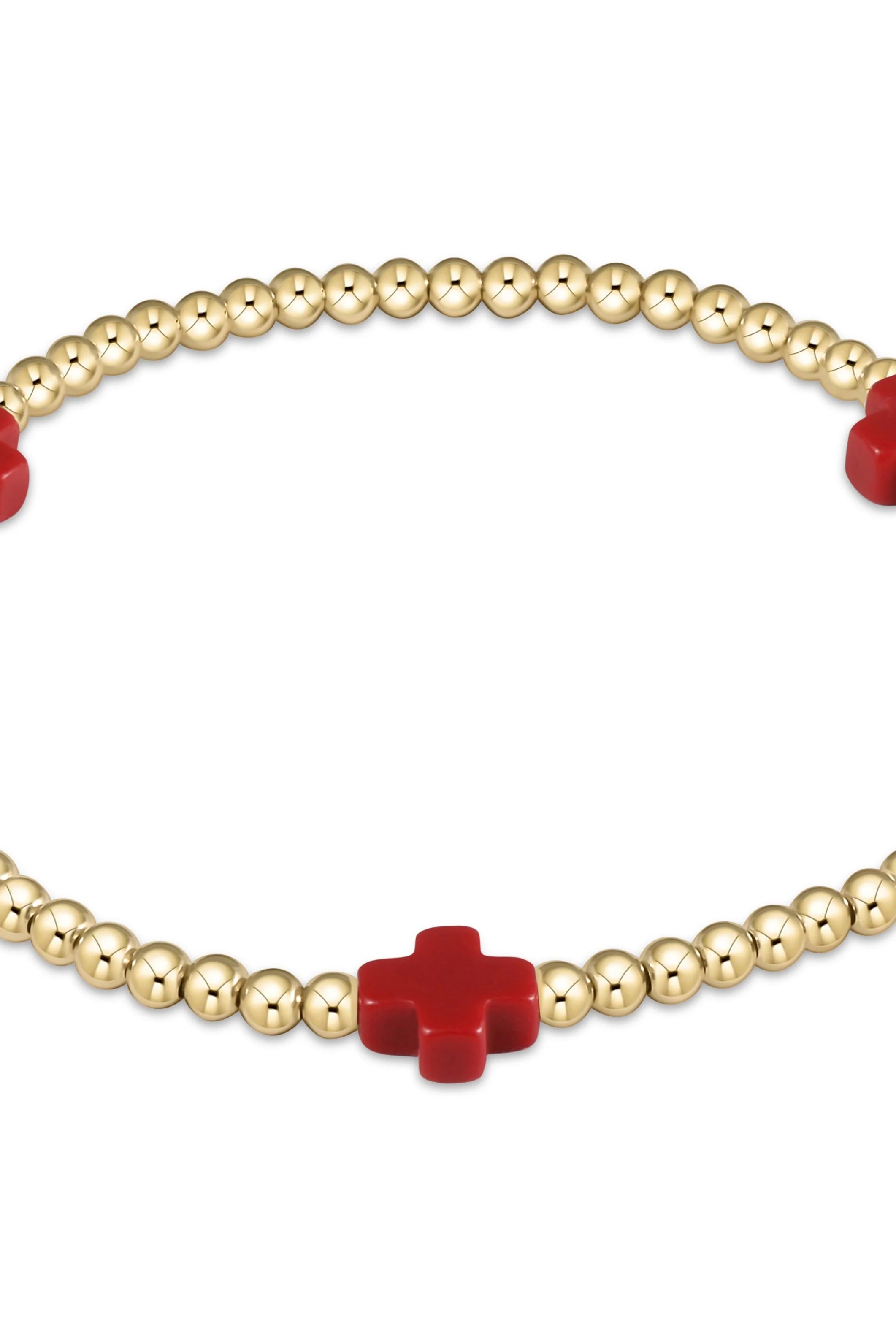 Enewton 3mm Signature Cross Gold Bracelet - Be You Boutique