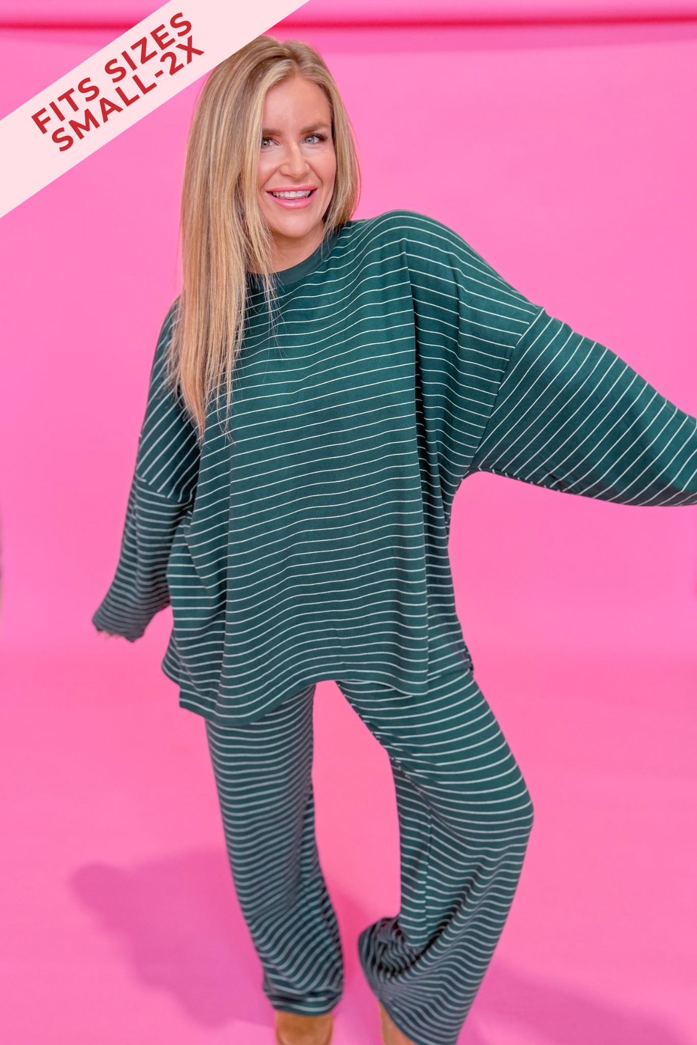 Ella Striped Long Sleeve Top - Be You Boutique