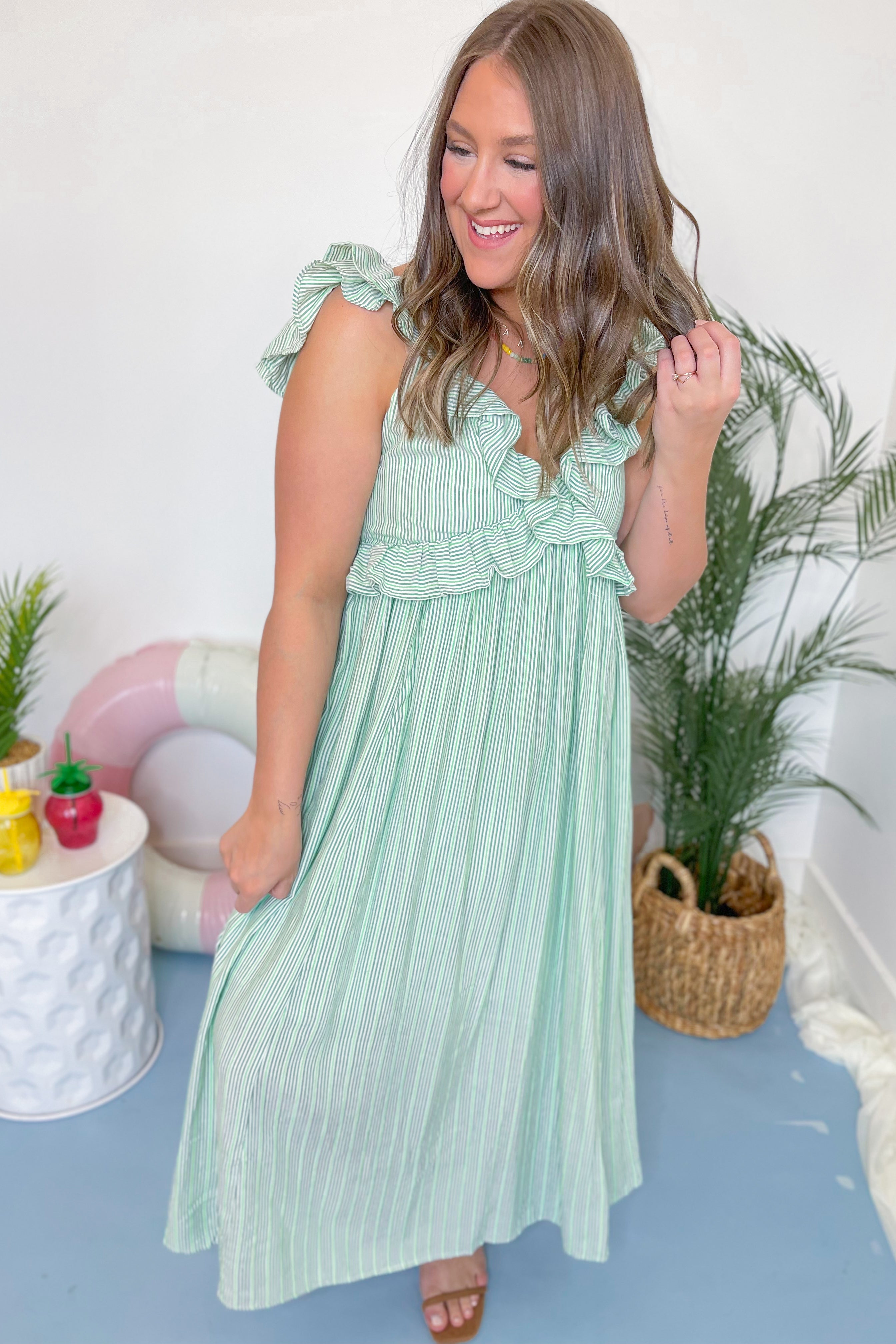 Mint Melody Maxi Dress - Be You Boutique