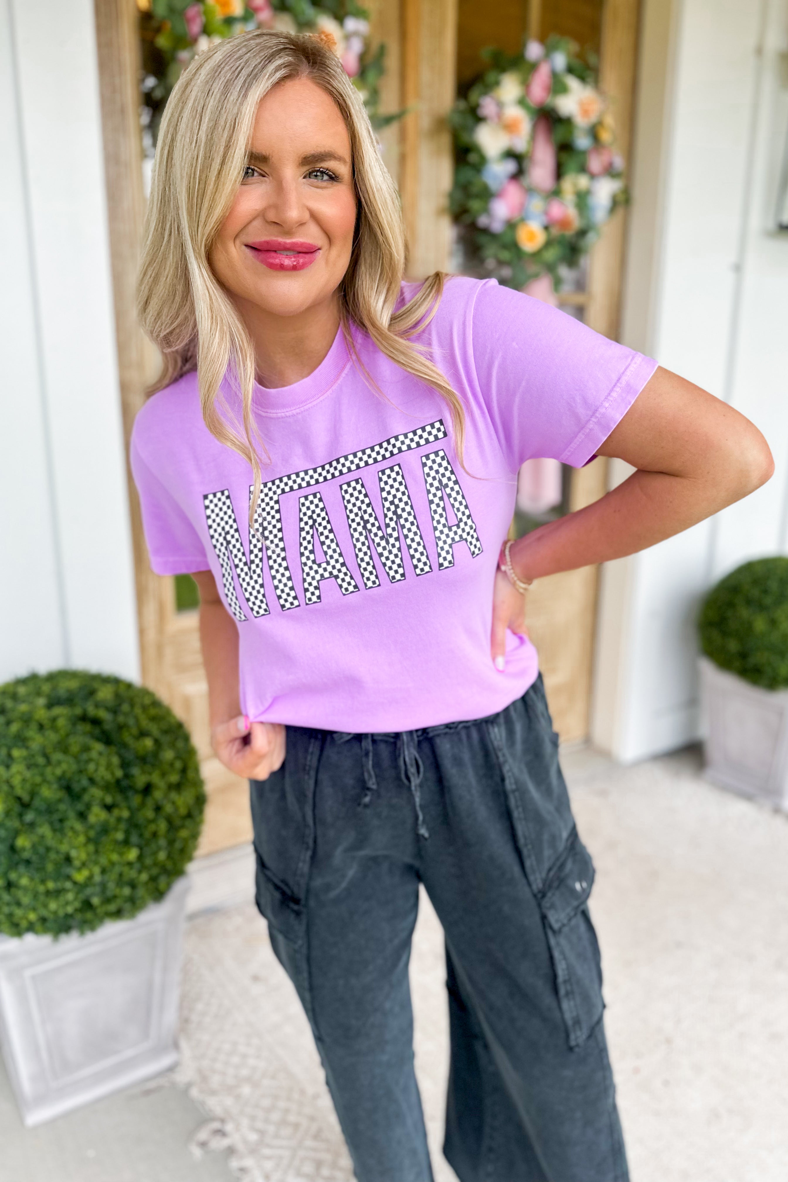 MAMA Comfort Colors Short Sleeve Graphic Tee - Be You Boutique