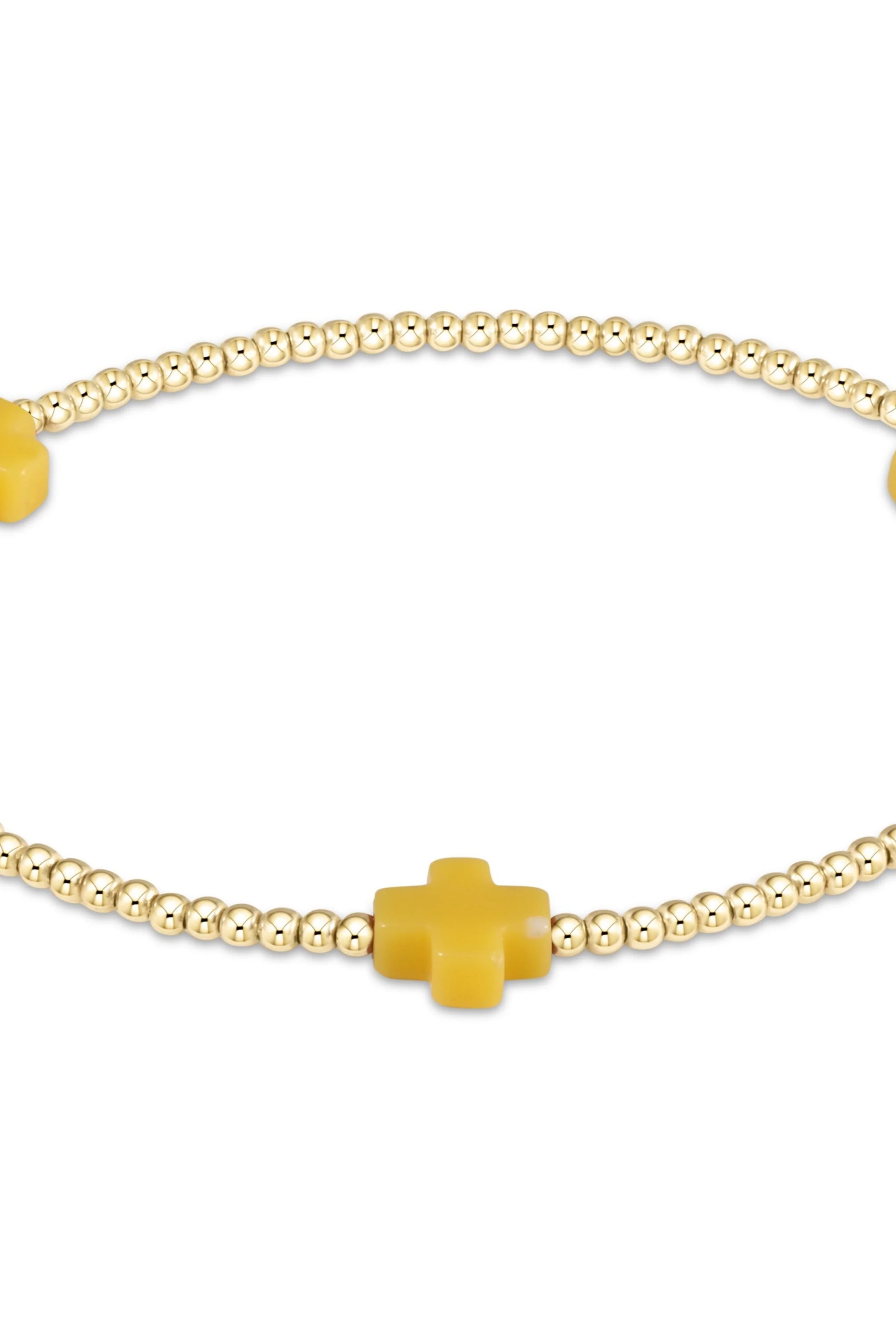 Enewton 2mm Signature Cross Gold Bracelet - Be You Boutique