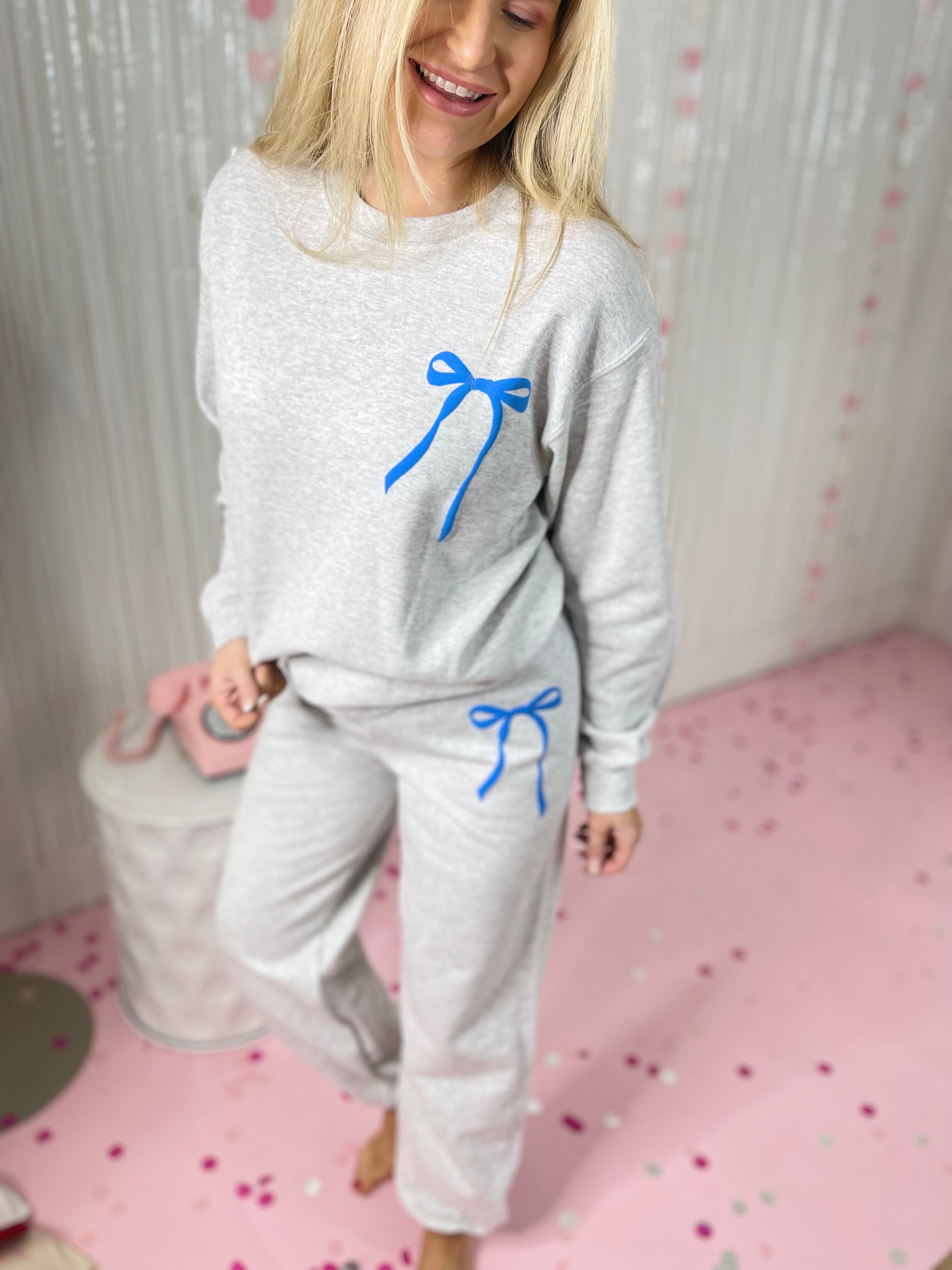 *PREORDER* Precious Bow SWEATPANTS With Bow Graphic (3 colors) - Be You Boutique