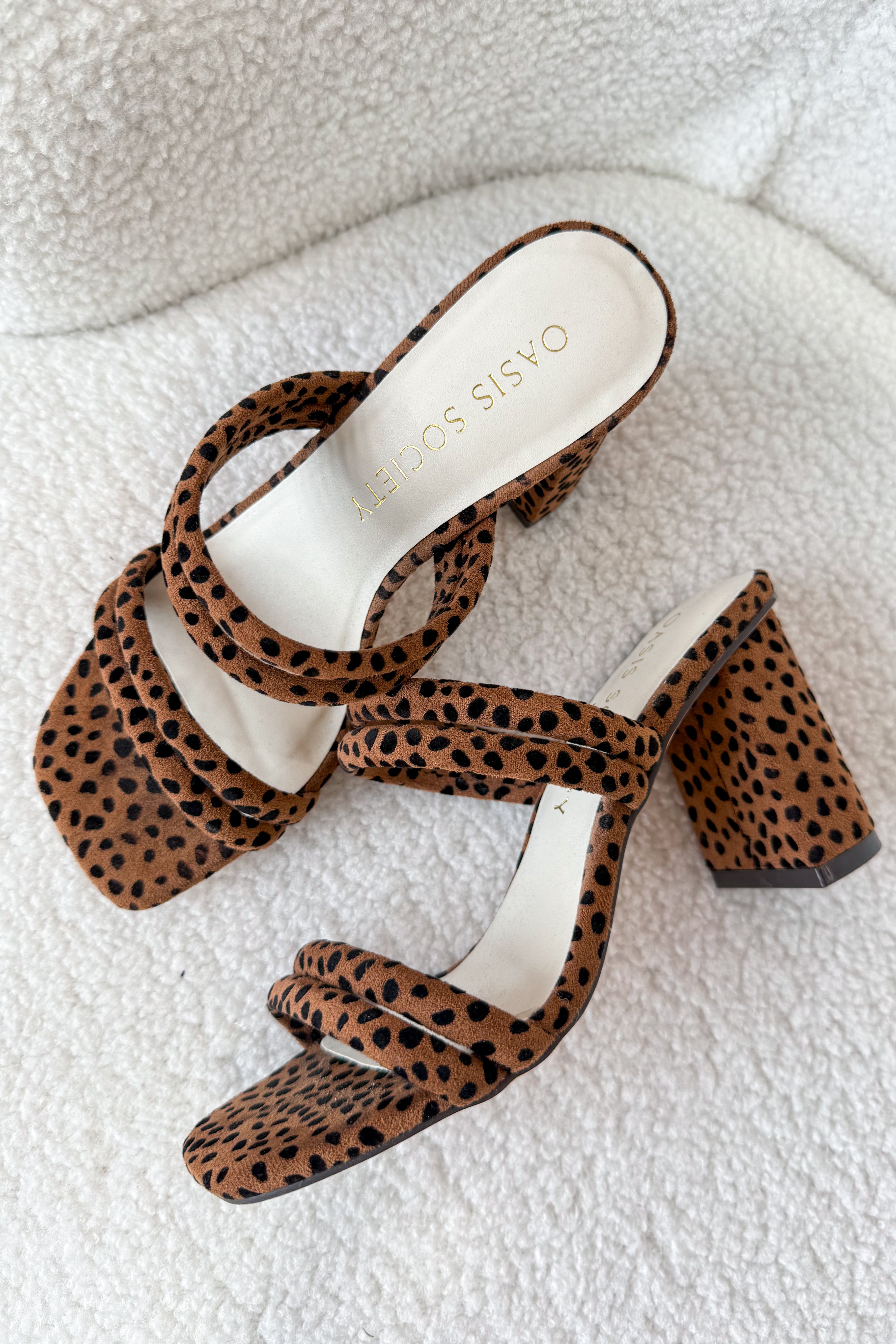 Angela Strappy Dotted Heel - Be You Boutique