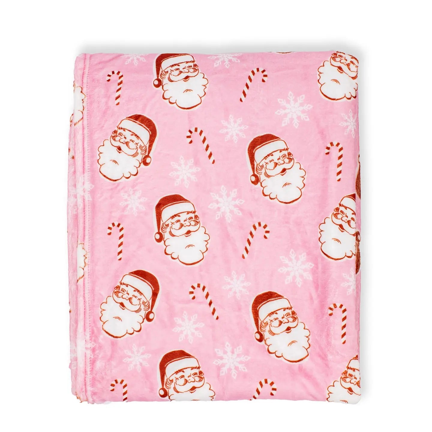Pink Candy Cane Throw Blanket - Be You Boutique