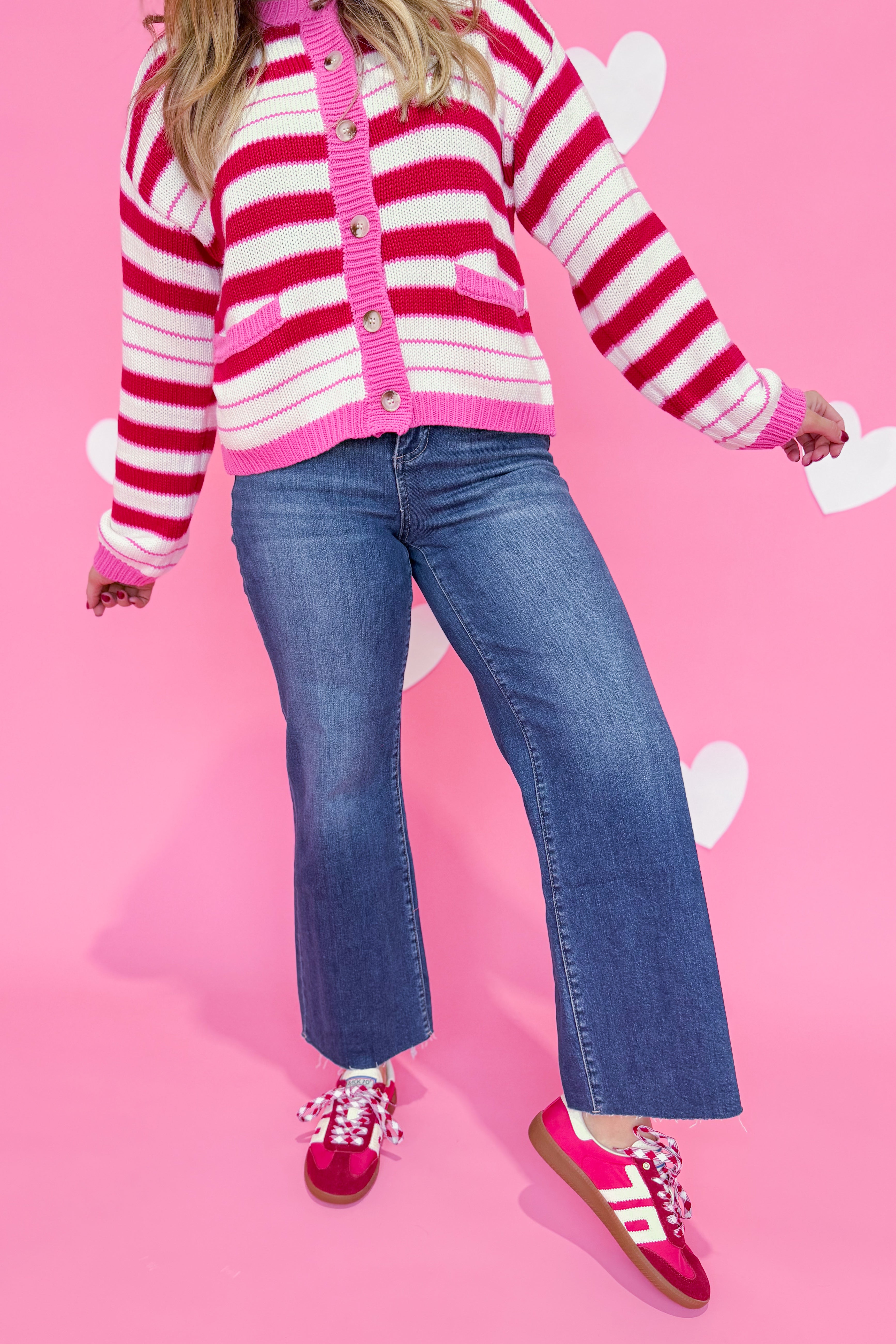 Risen Stevie High Rise Crop Wide Leg Tummy Control Pants - Be You Boutique