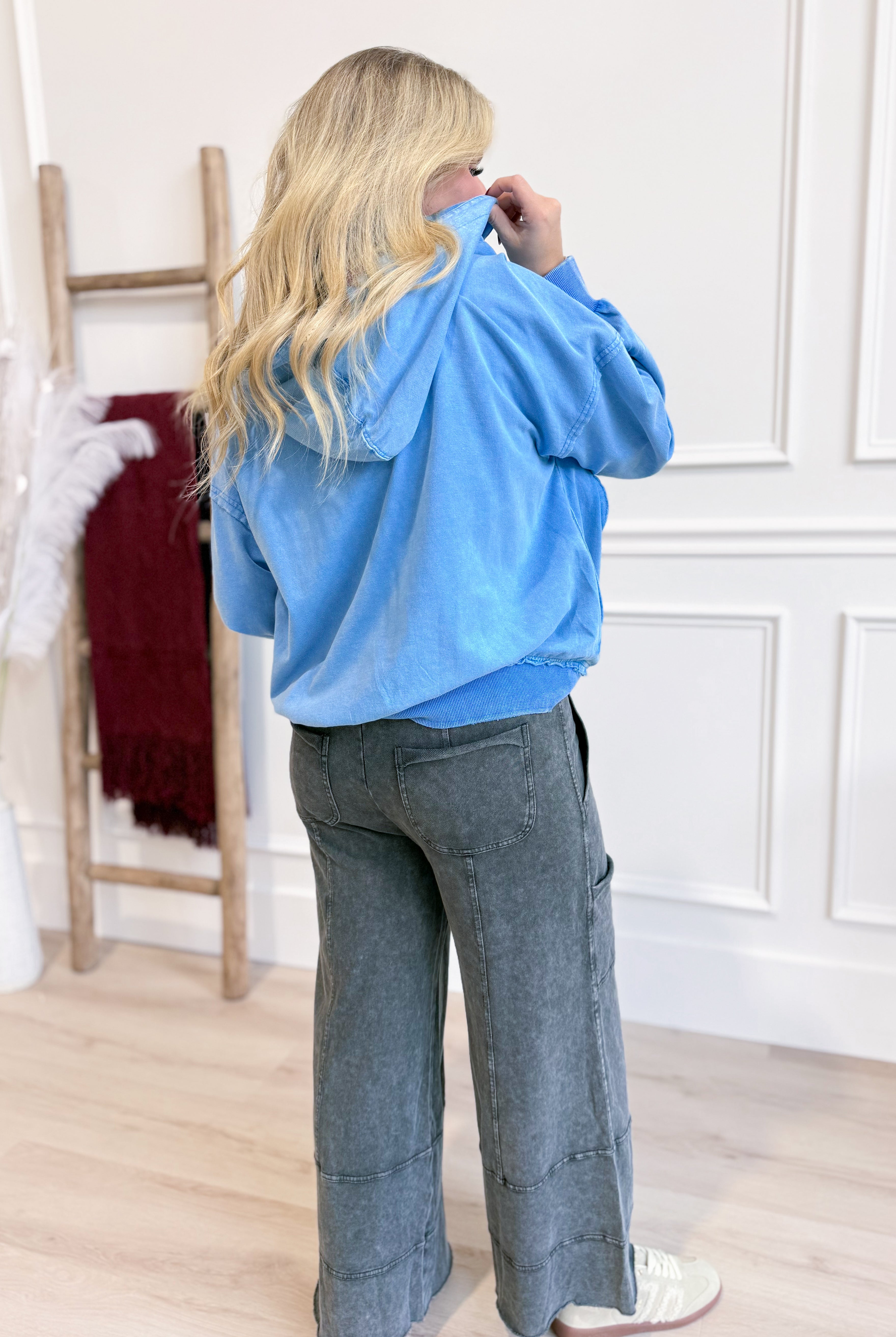 Nora Flower Patch Hoodie Pullover - Be You Boutique