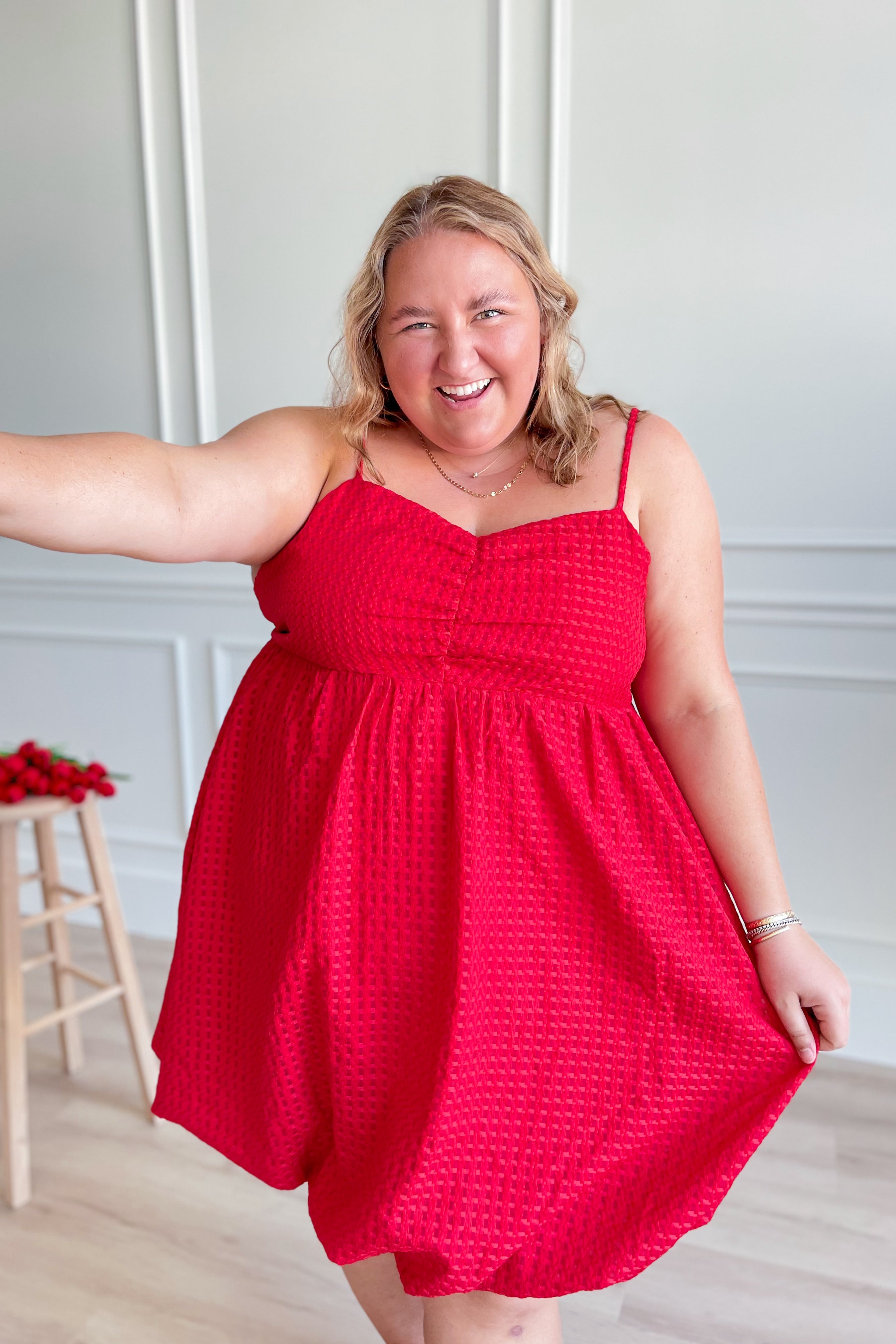 Rosie Bubble Hem Dress - Be You Boutique