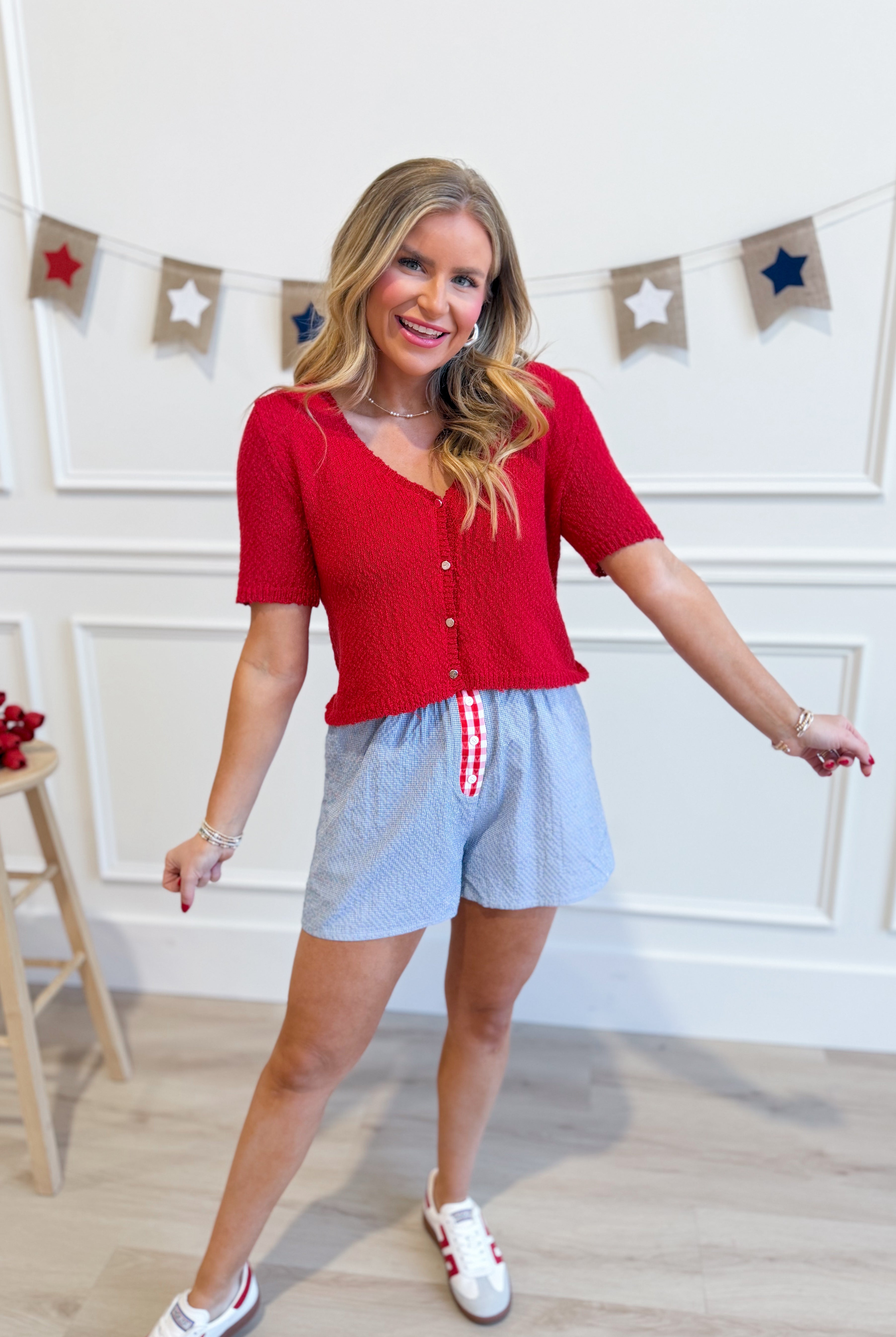 HYFVE Kinlee Crinkled Textured Top from 131 Spring Sweaters collection, featuring a stylish crinkled fabric and relaxed fit.