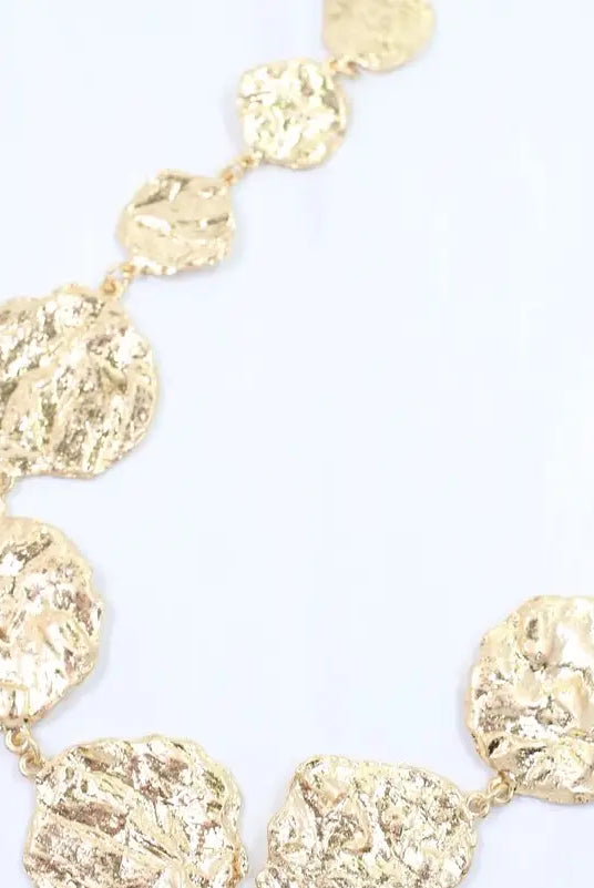 Caroline Hill Ingham textured round necklace in 222 other jewelry style, featuring a detailed circular pendant on a chain.