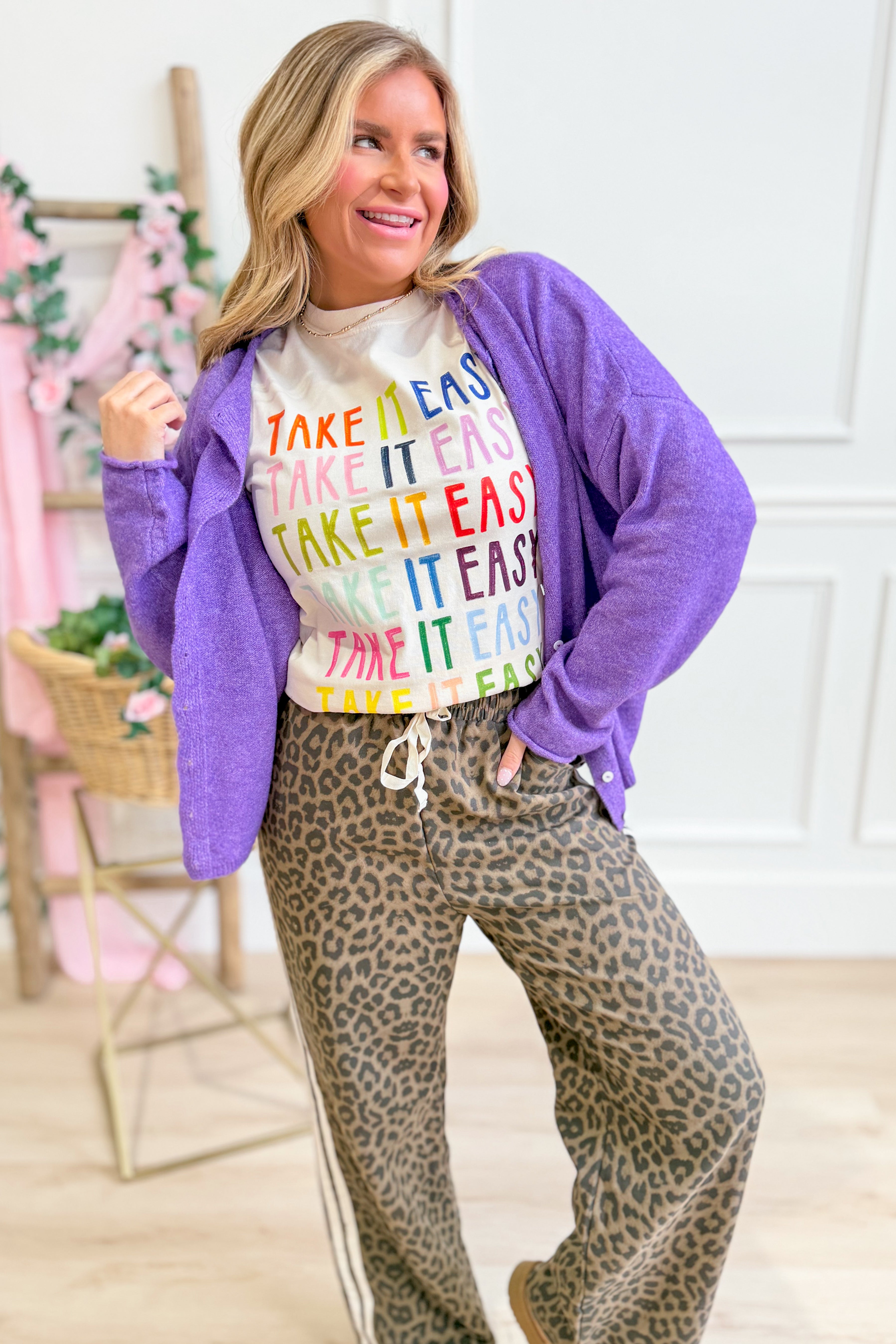 Luna Button Down Cardigan Top - Be You Boutique