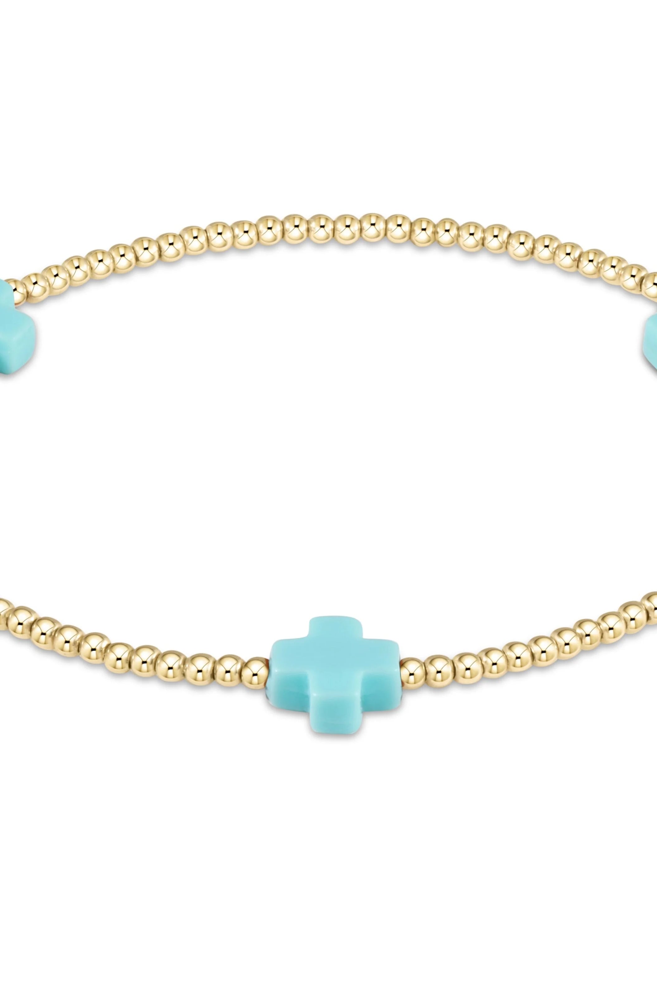 Enewton 2mm Signature Cross Gold Bracelet - Be You Boutique