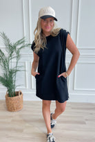 Vinnie Shoulder Studded Sleeveless Dress - Be You Boutique