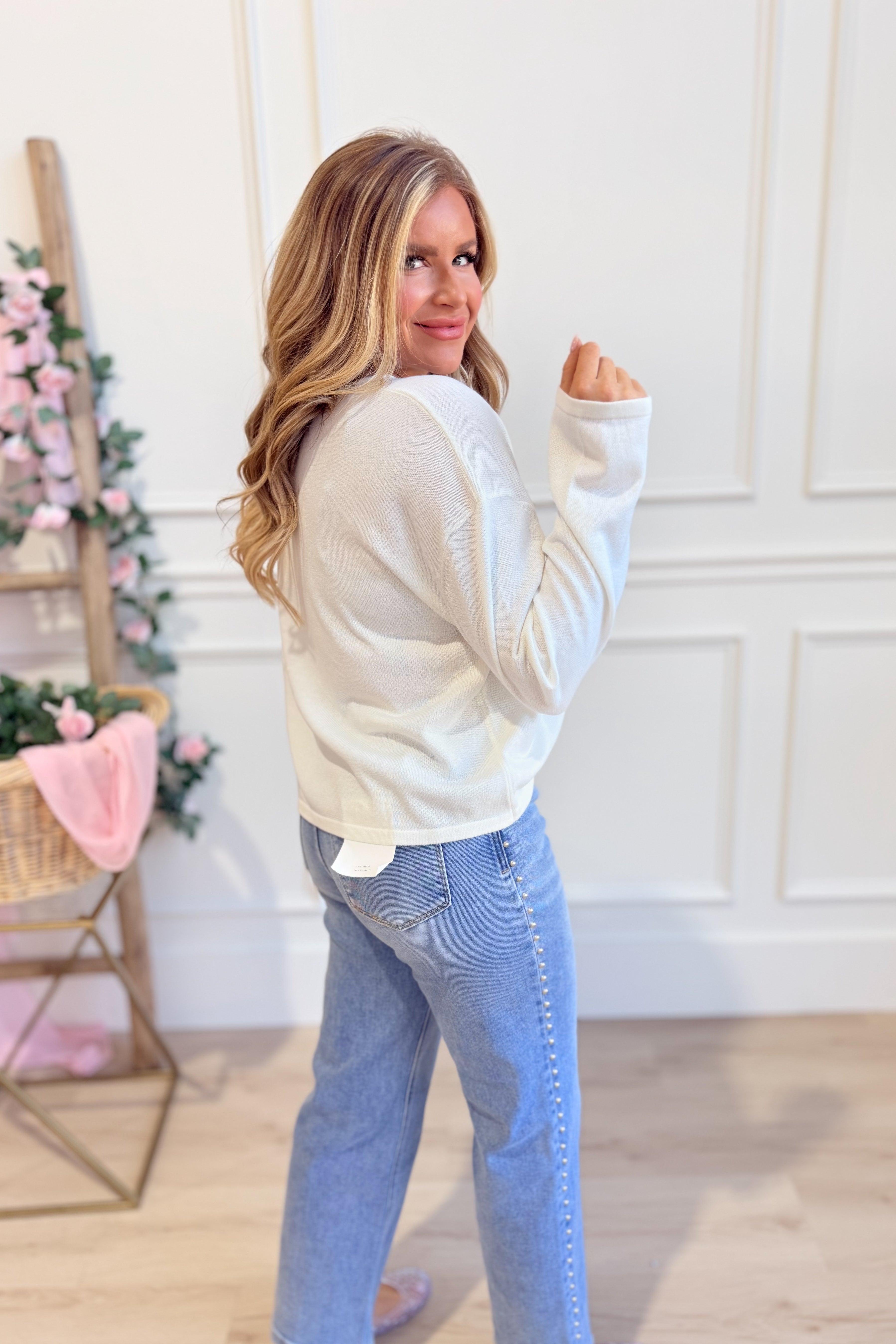 Kate Rolled Hem Long Sleeve - Be You Boutique