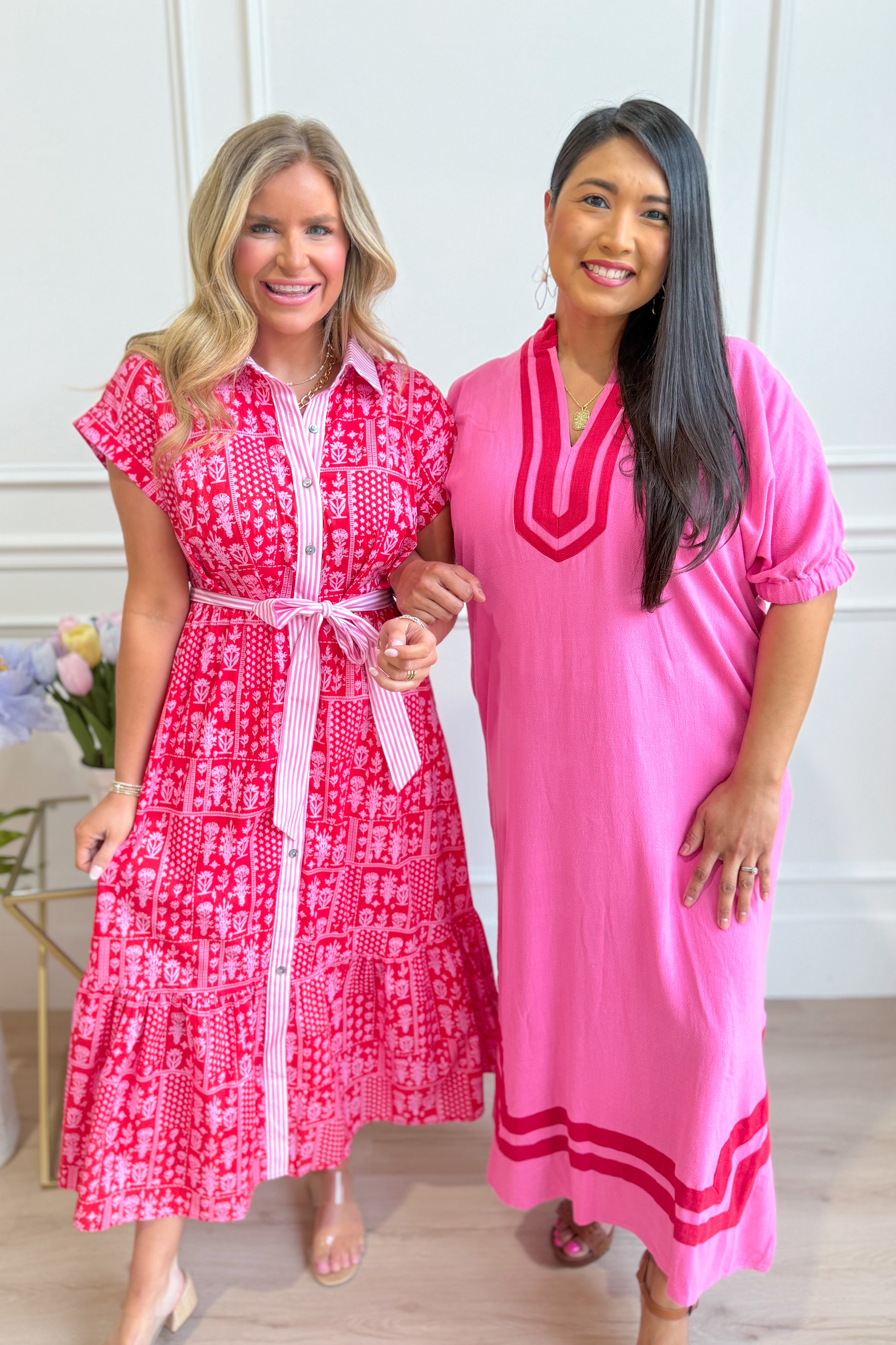 Taylor Abstract Printed Midi Dress - Be You Boutique