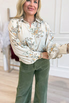 Candice Soft Pleated Floral Top - Be You Boutique