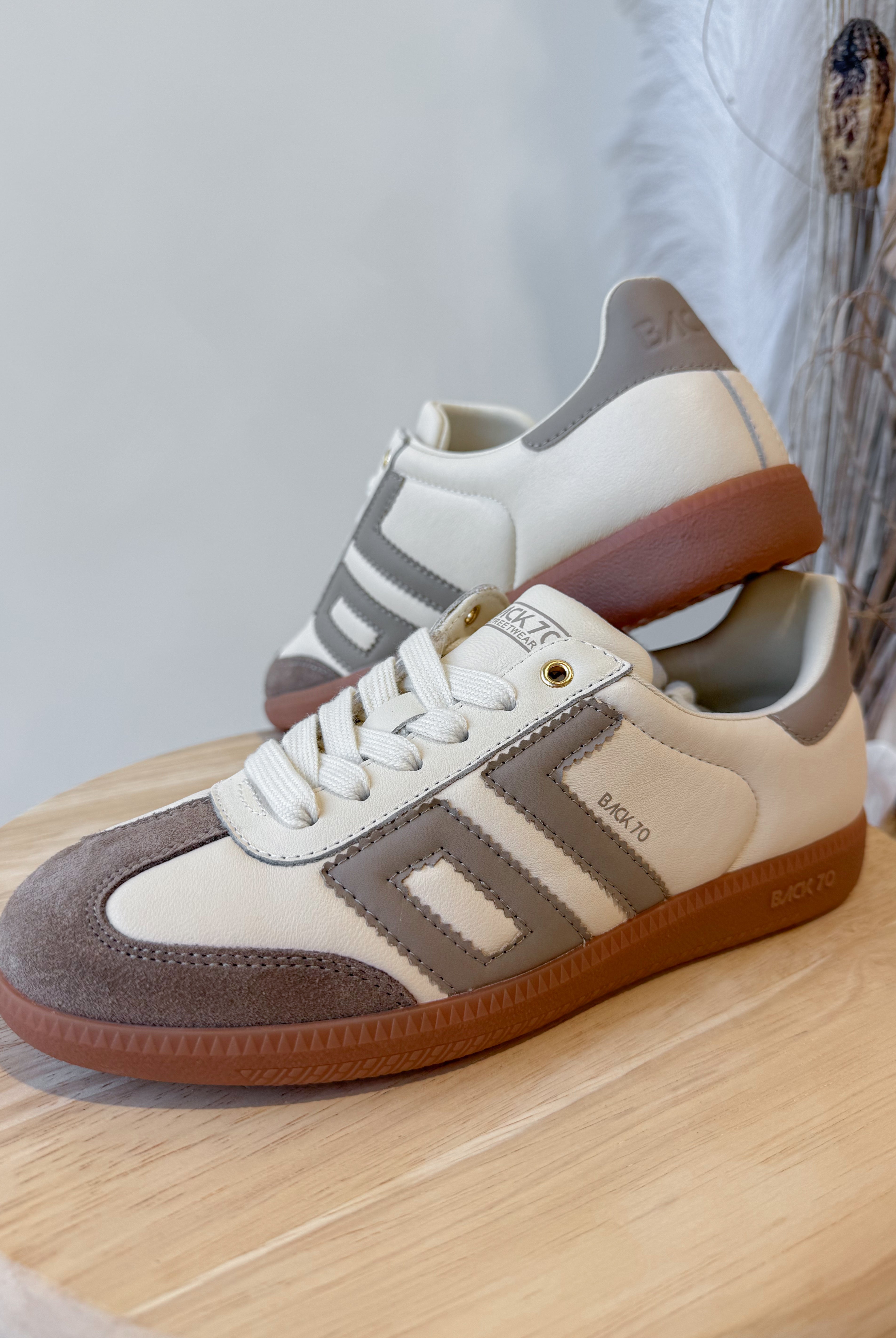 BACK70 Cloud Sneakers in Milk Taupe - Be You Boutique