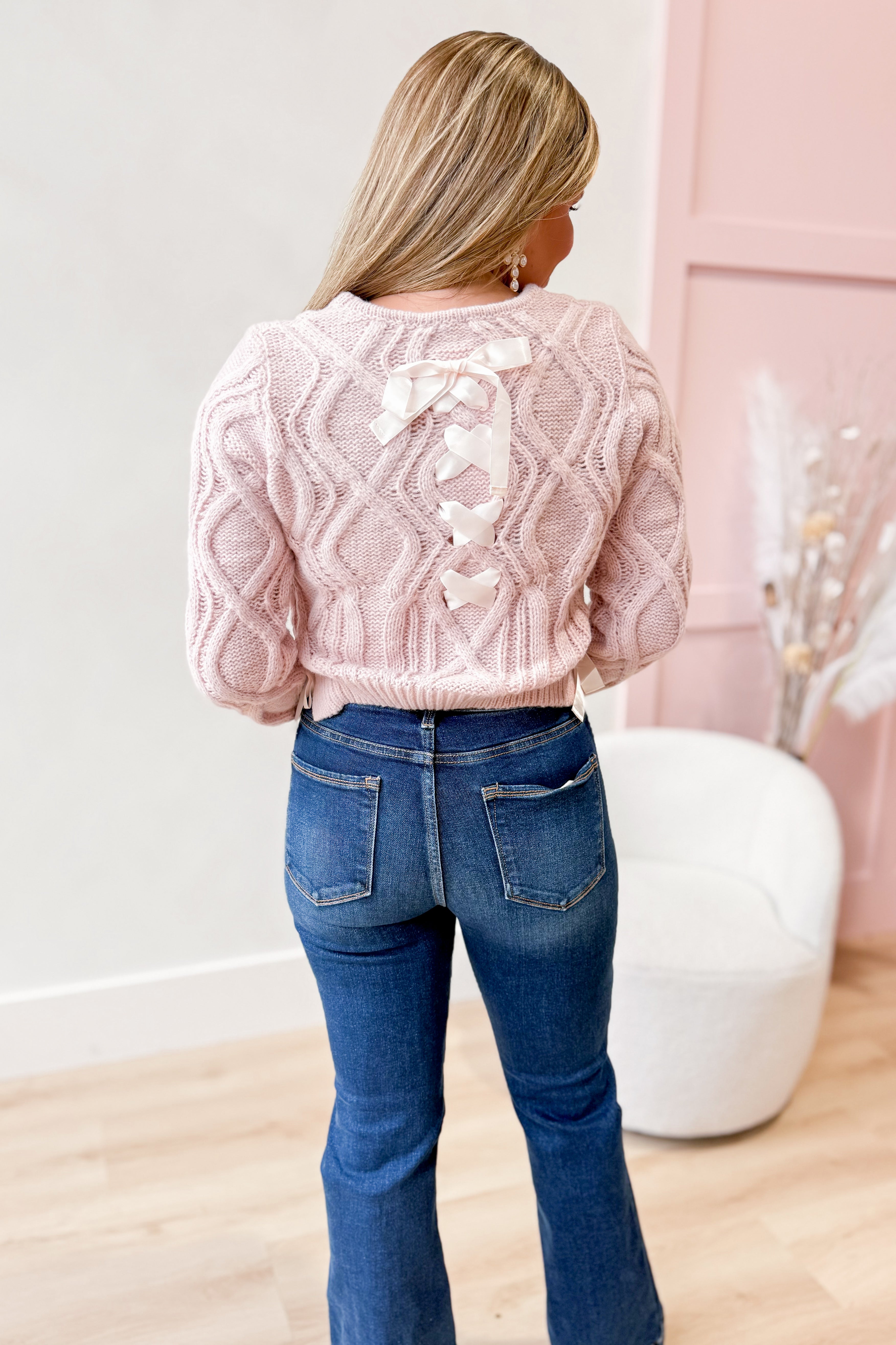 Catherine Satin Bow Detailed Sweater - Be You Boutique