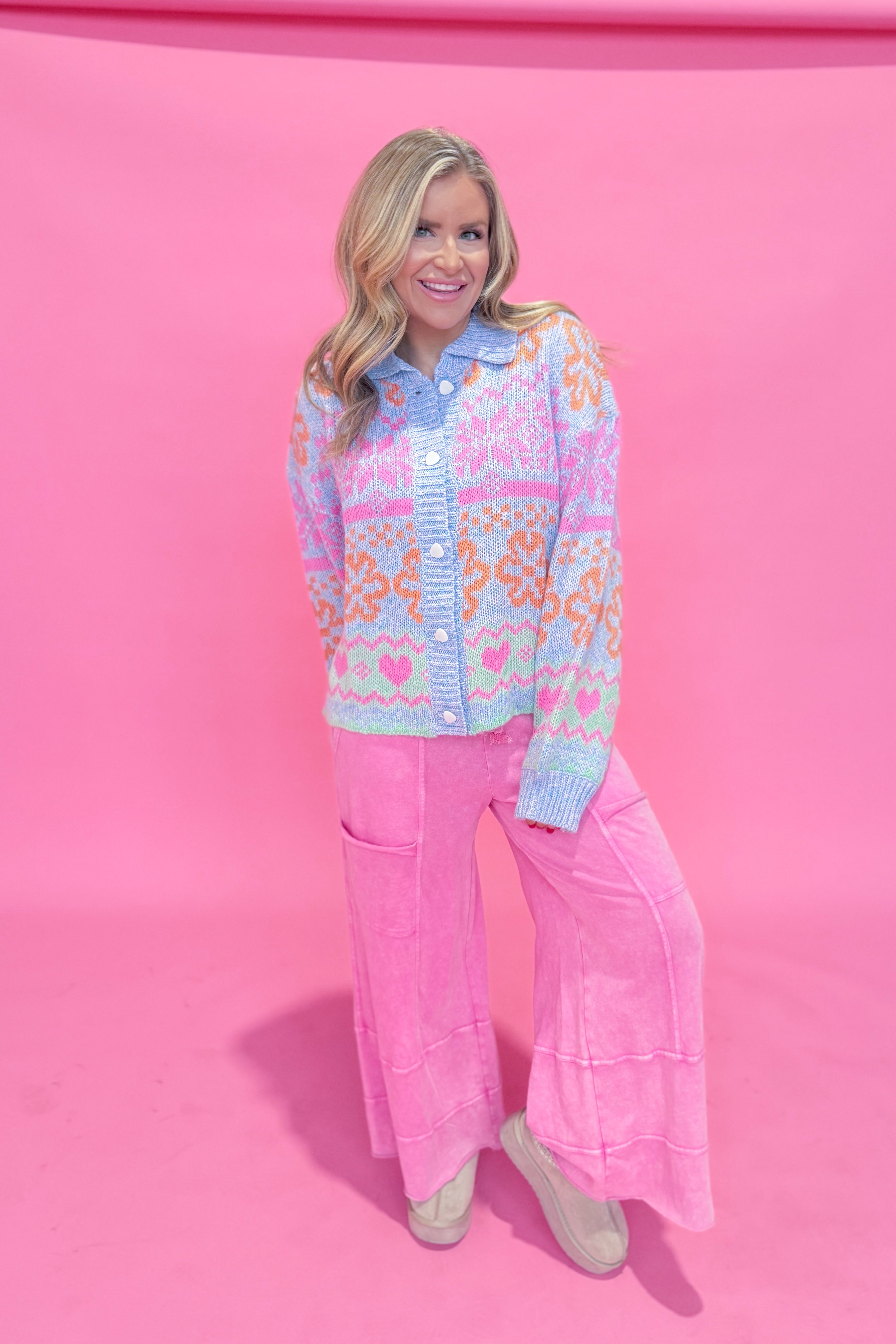 Linda Winter Button Down Sweater - Be You Boutique