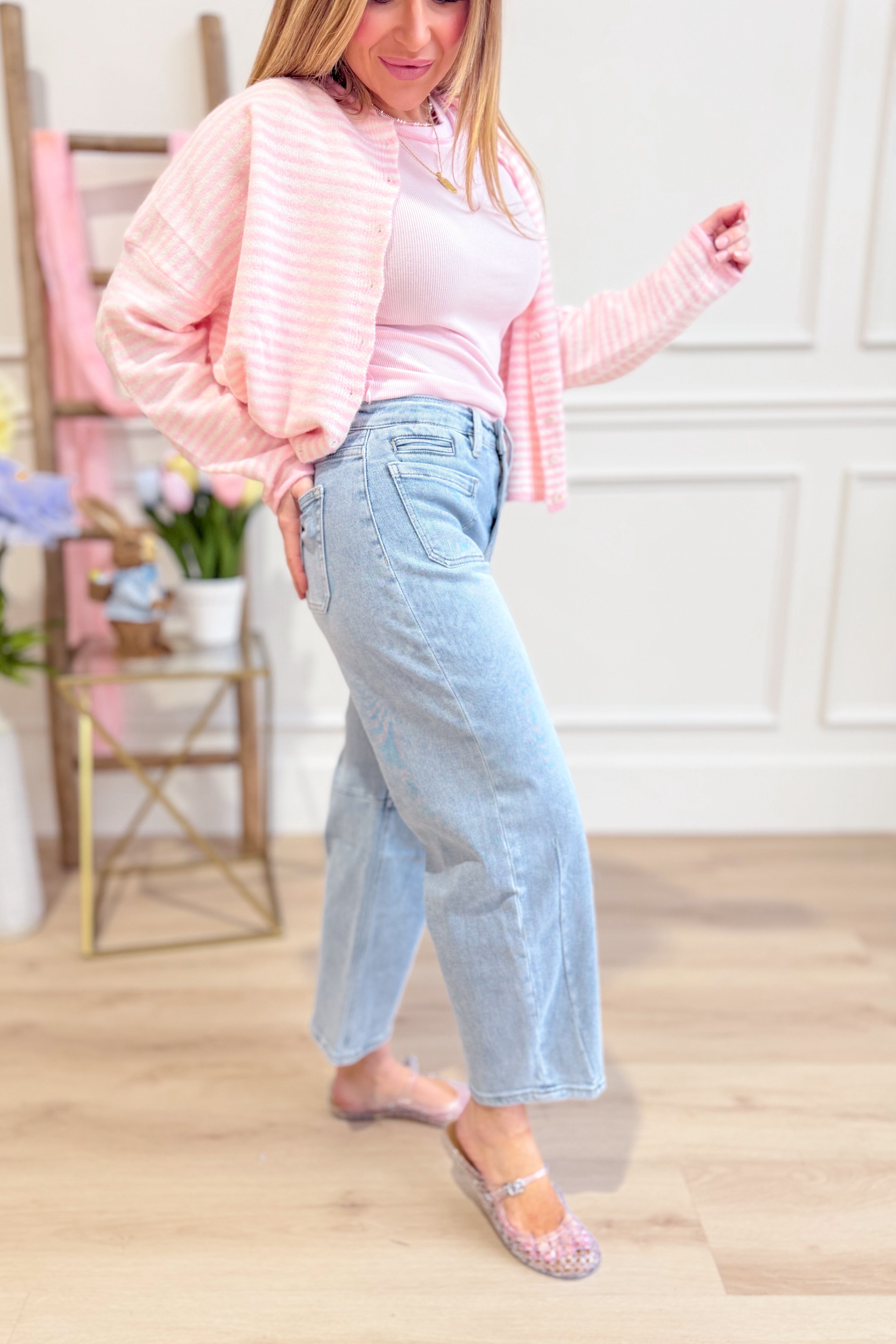 Vervet Kate Super High Rise Barrel Jean - Be You Boutique