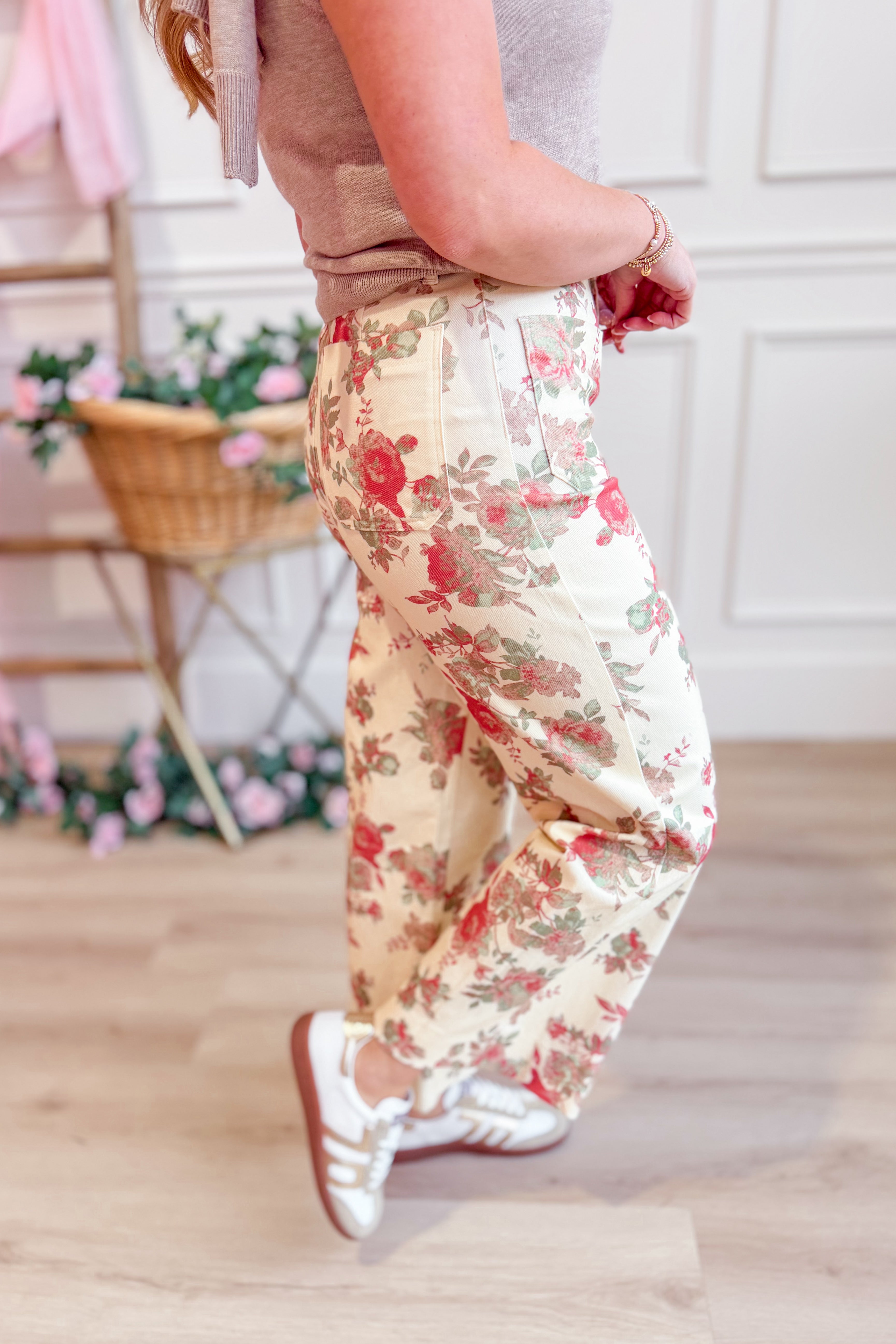 Maverick Floral Straight leg Pant - Be You Boutique