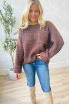 London Oversized Knitted Sweater Top - Be You Boutique