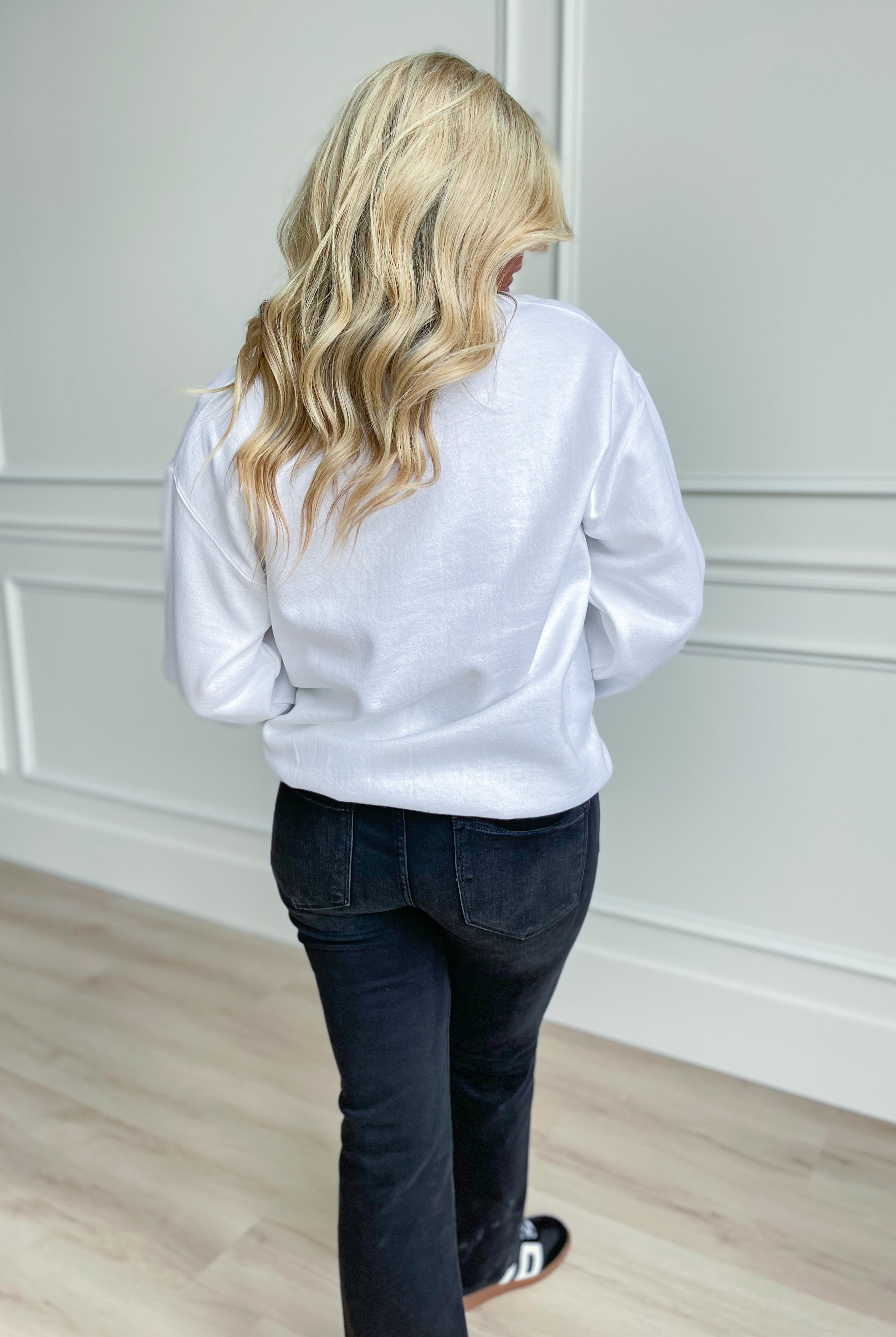 Puff Crew Neck Graphic Sweatshirt - Be You Boutique